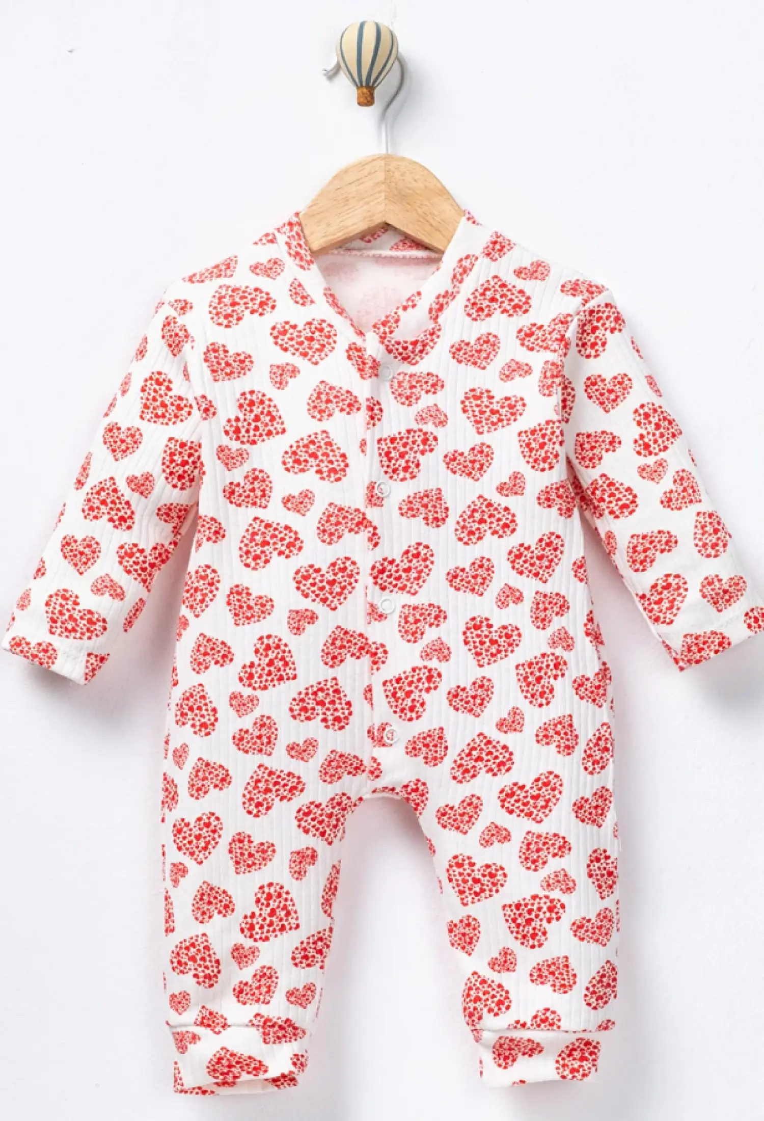Kalp Desenli Kız Bebe Tulum - Brand: SÜPERMİNİ - Kids & Bby Clothes From Peralane Kids Turkey