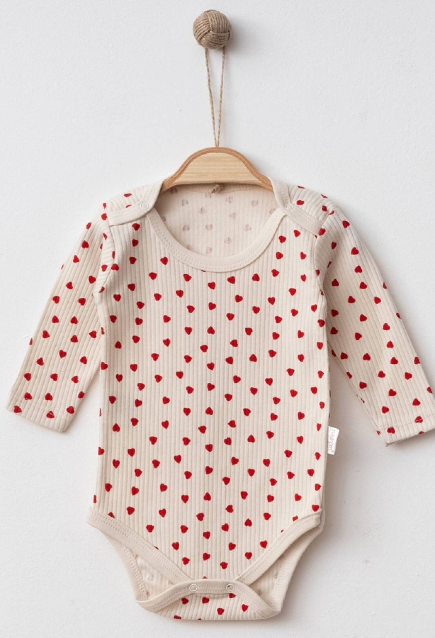 Kalp Desenli Raporlu Kız Çıtçıtlı Badi - Brand: NAYINOM - Kids & Bby Clothes From Peralane Kids Turkey