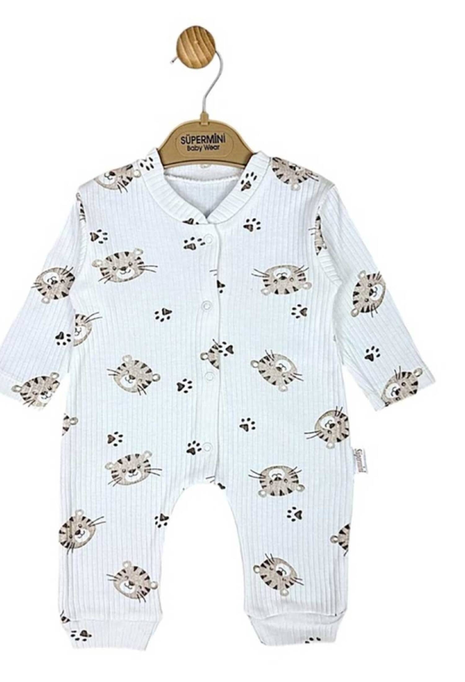 Kaplan Desenli Erkek Bebe Tulum - Brand: SÜPERMİNİ - Kids & Bby Clothes From Peralane Kids Turkey