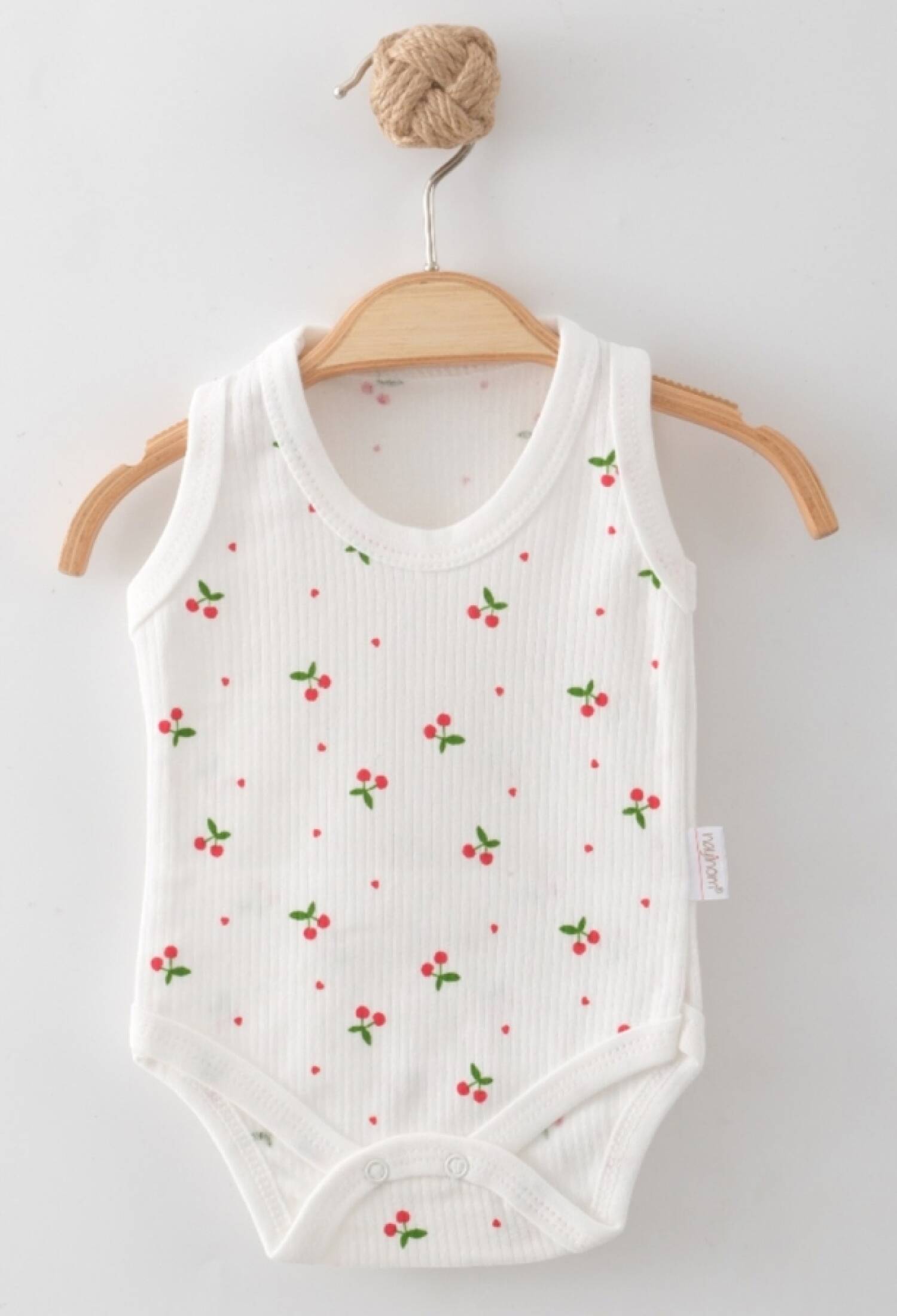 Kiraz Desenli Kız Bebe Çıtcıtlı Badi - Brand: NAYINOM - Kids & Bby Clothes From Peralane Kids Turkey