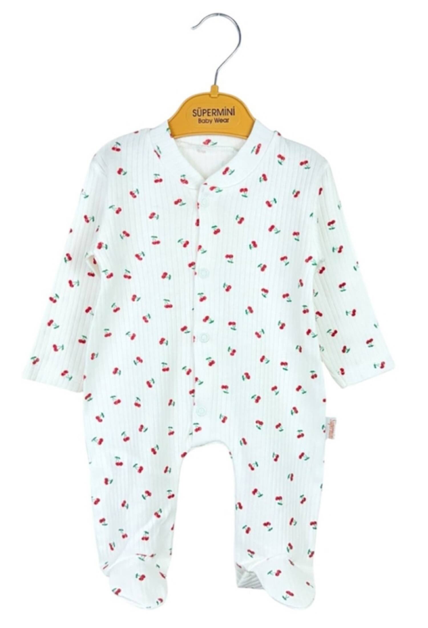 Kiraz Desenli Kız Bebe Tulum - Brand: SÜPERMİNİ - Kids & Bby Clothes From Peralane Kids Turkey