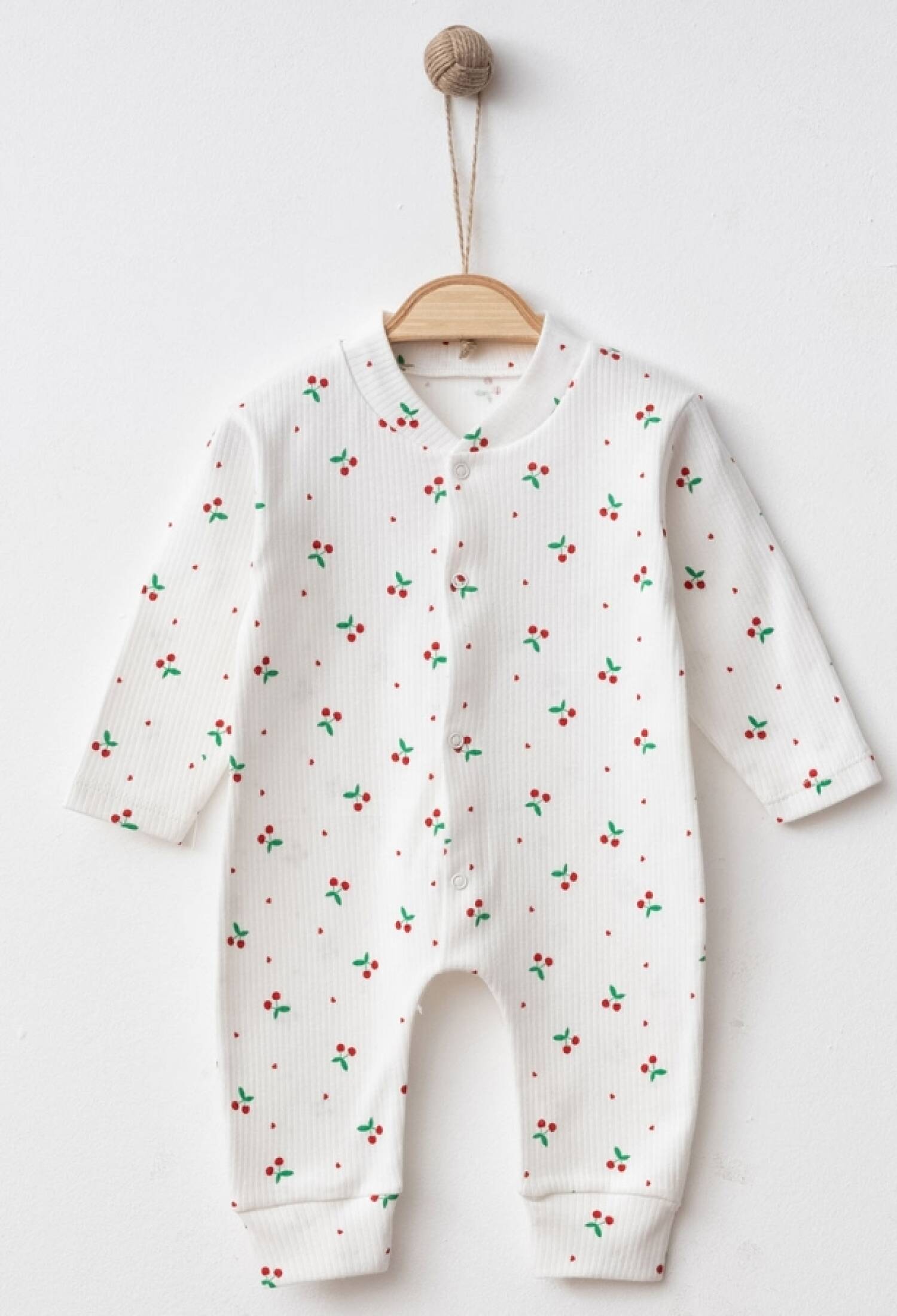 Kiraz Desenli Raporlu Kız Bebe Tulum - Brand: NAYINOM - Kids & Bby Clothes From Peralane Kids Turkey