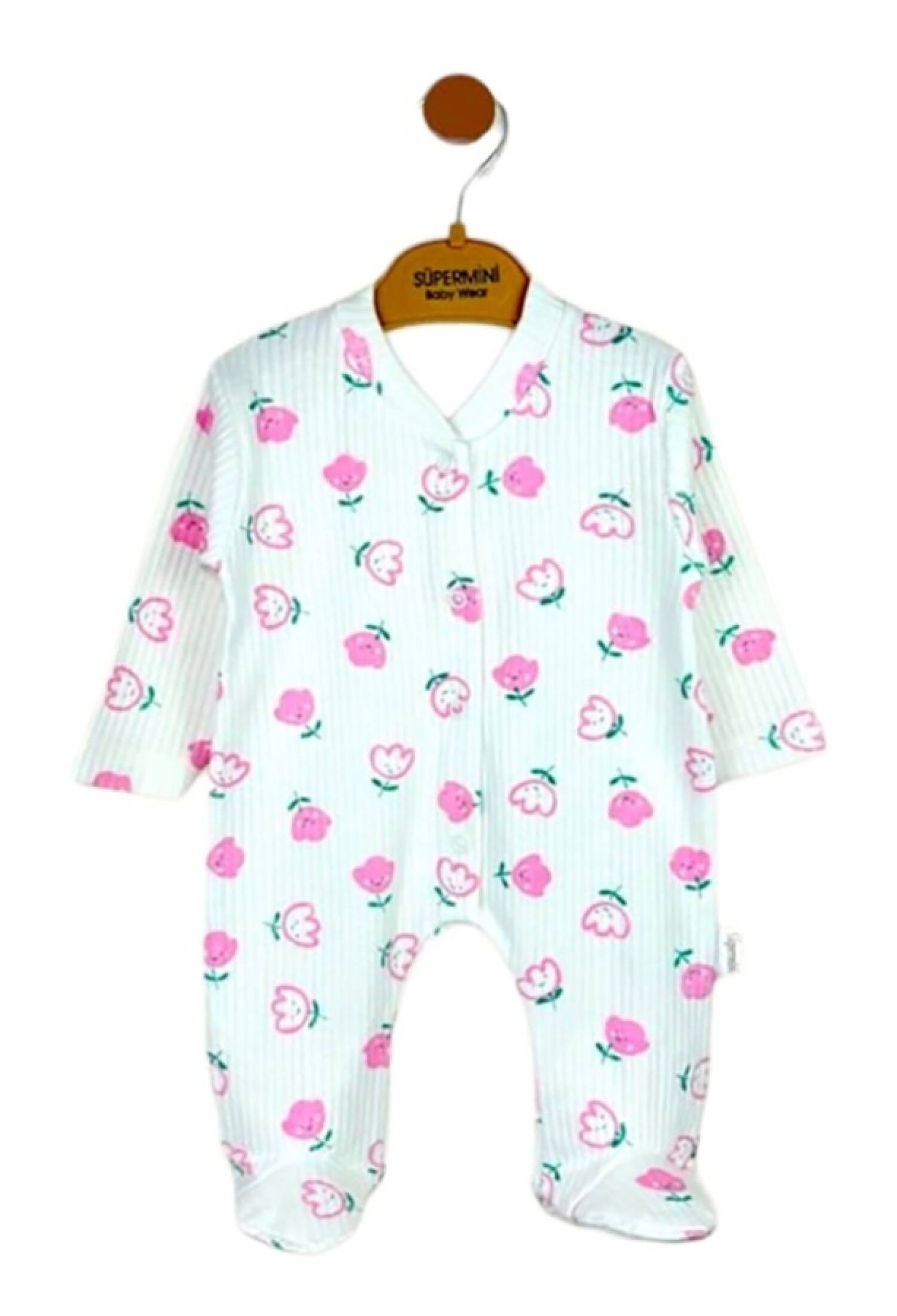Lale Desenli Kız Pijama Takım - Brand: SÜPERMİNİ - Kids & Bby Clothes From Peralane Kids Turkey