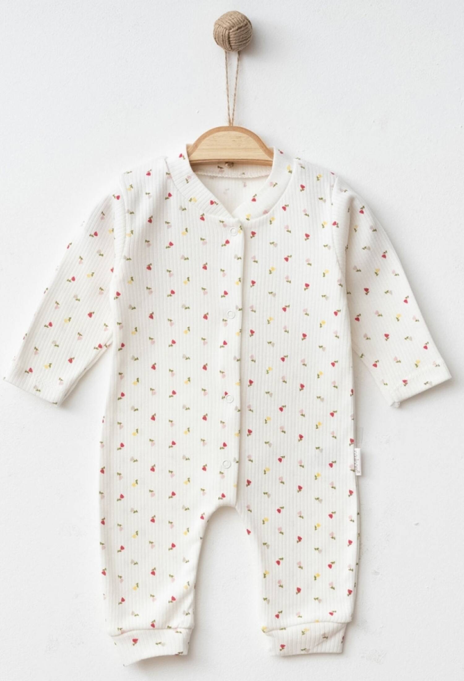 Lale Desenli Raporlu Kız Bebe Tulum - Brand: NAYINOM - Kids & Bby Clothes From Peralane Kids Turkey