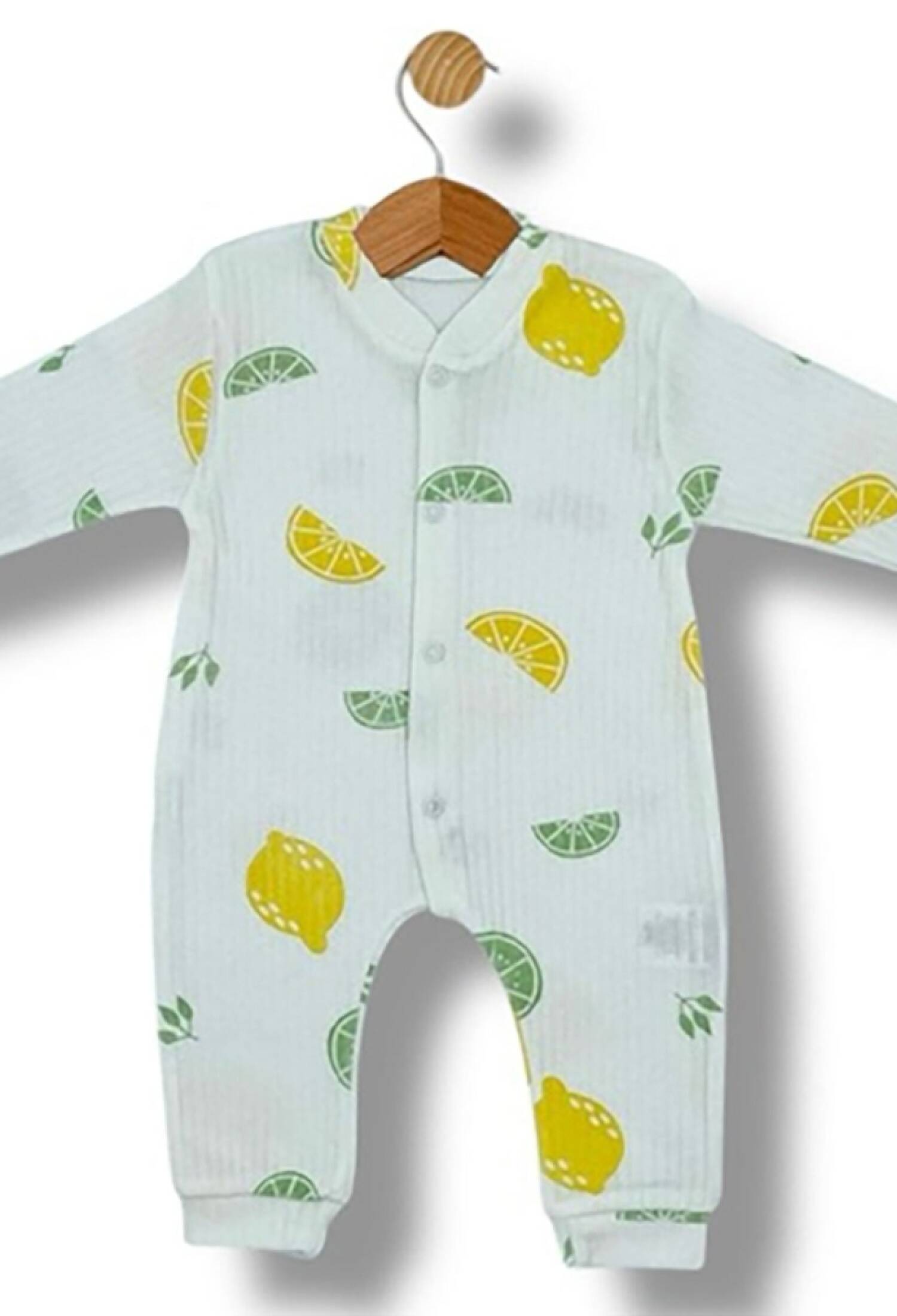 Limon Desenli Raporlu Unisex Bebe Tulum - Brand: SÜPERMİNİ - Kids & Bby Clothes From Peralane Kids Turkey