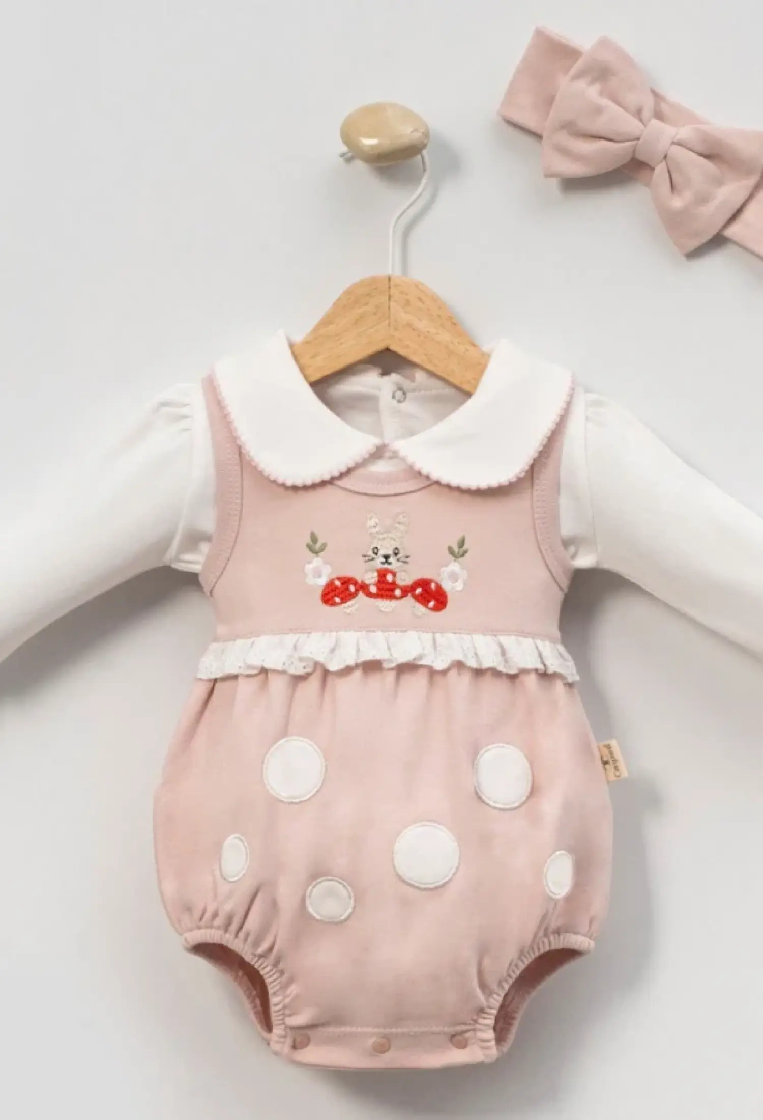 Mantar Nakışlı Kız Romper - Brand: CAYZEN - Kids & Bby Clothes From Peralane Kids Turkey