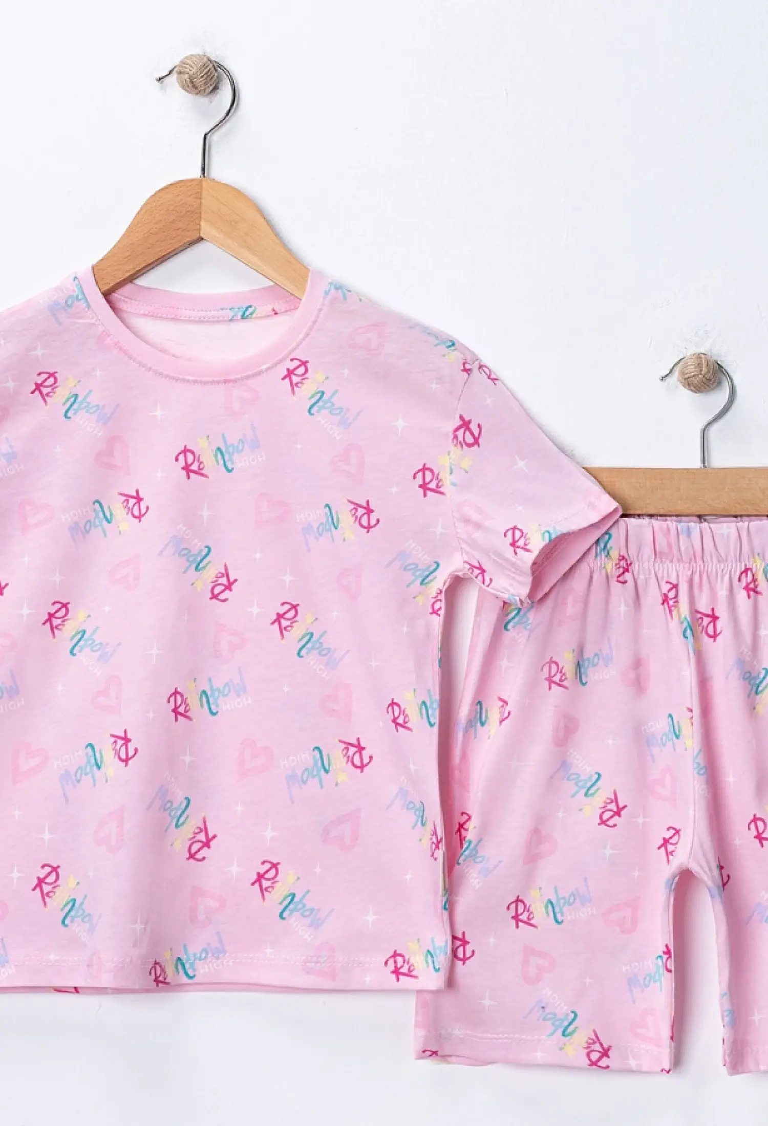 Rainbow Desenli Kız Pijama Takım - Brand: SÜPERMİNİ - Kids & Bby Clothes From Peralane Kids Turkey