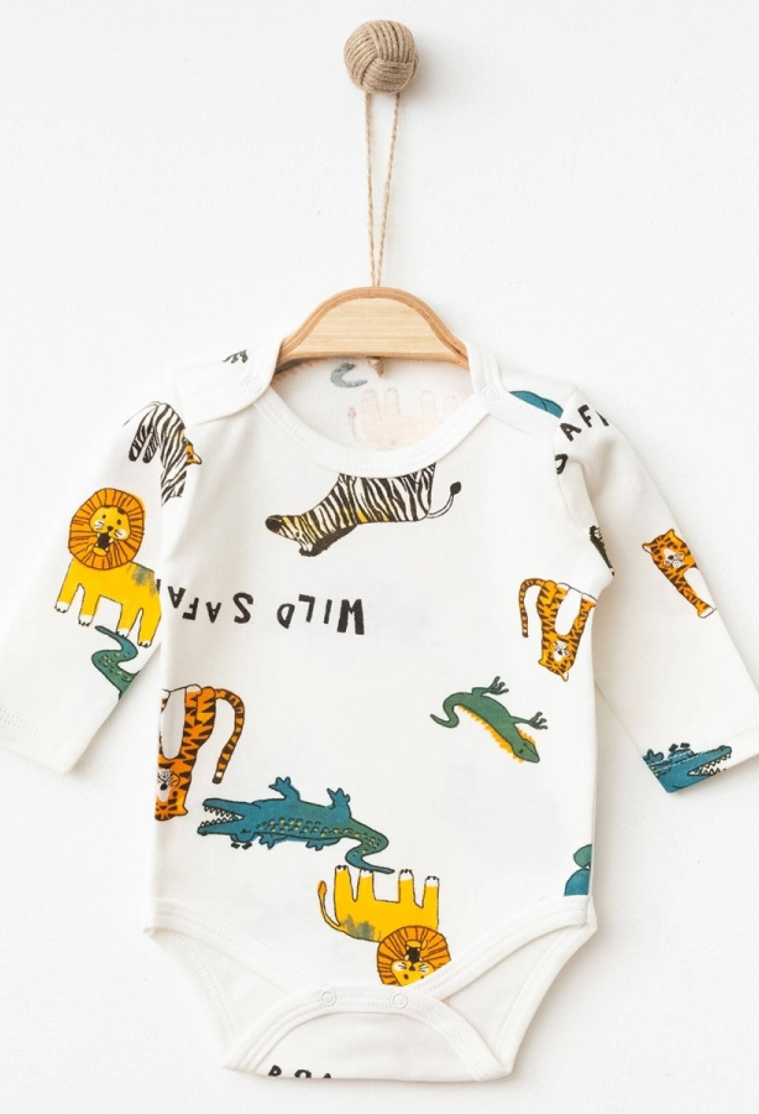 Safari Desenli Erkek Çıtçıtlı Badi - Brand: NAYINOM - Kids & Bby Clothes From Peralane Kids Turkey