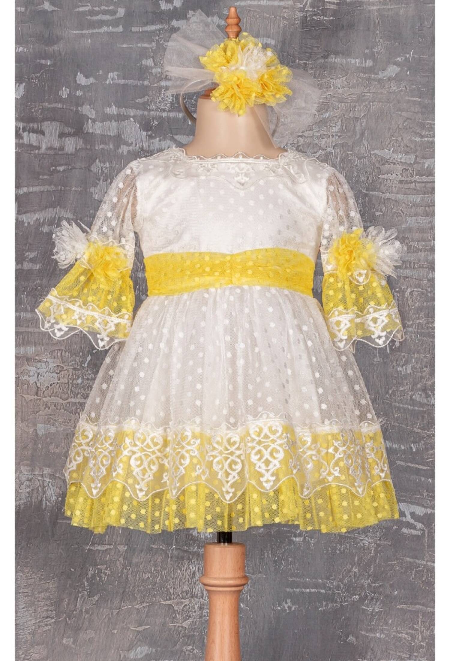 Taçlı Elbise 1042-1953 - 1042-1953 - Brand: Tivido - Kids & Bby Clothes From Peralane Kids Turkey