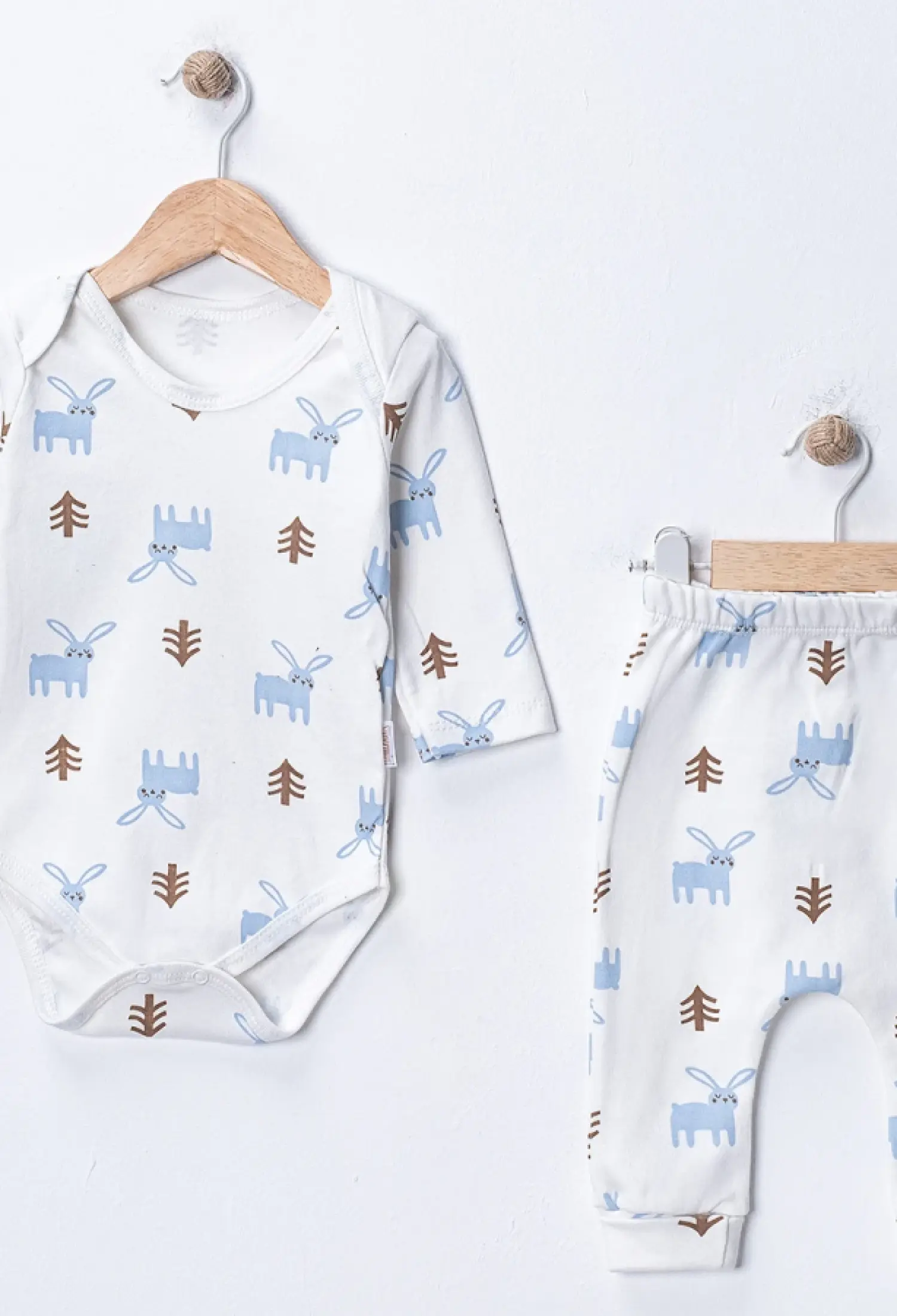 Tavşan Desenli Erkek Bebe Takım - Brand: SÜPERMİNİ - Kids & Bby Clothes From Peralane Kids Turkey