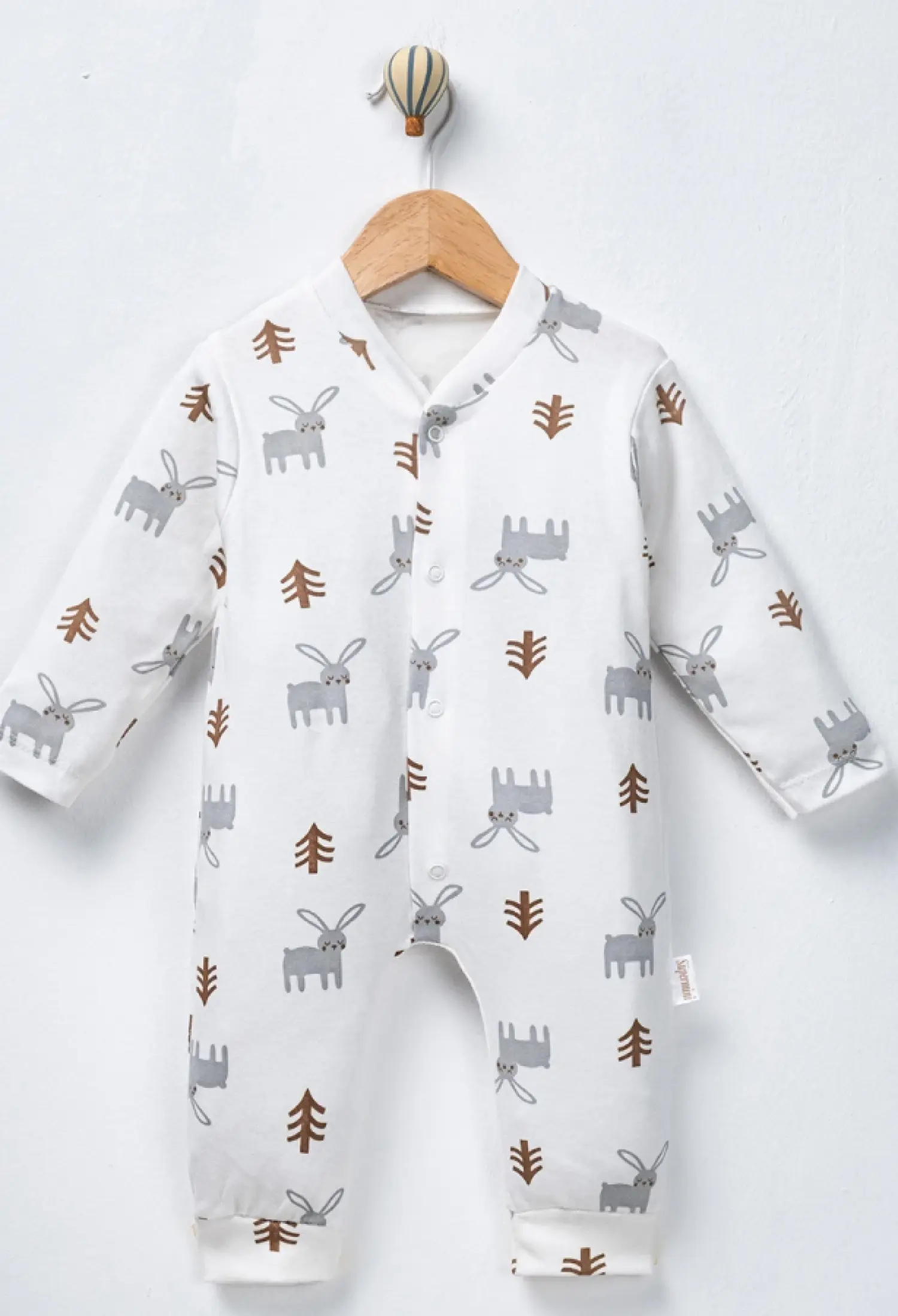 Tavşan Desenli Kız Bebe Tulum - Brand: SÜPERMİNİ - Kids & Bby Clothes From Peralane Kids Turkey