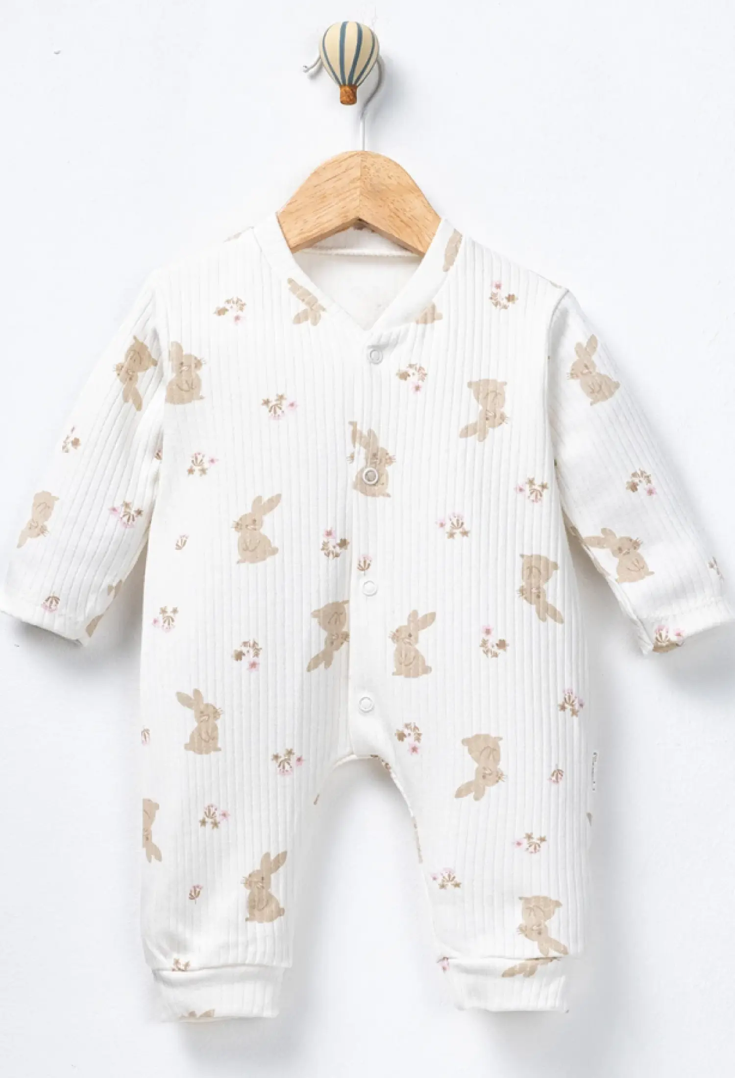 Tavşan Desenli Kız Bebe Tulum - Brand: SÜPERMİNİ - Kids & Bby Clothes From Peralane Kids Turkey