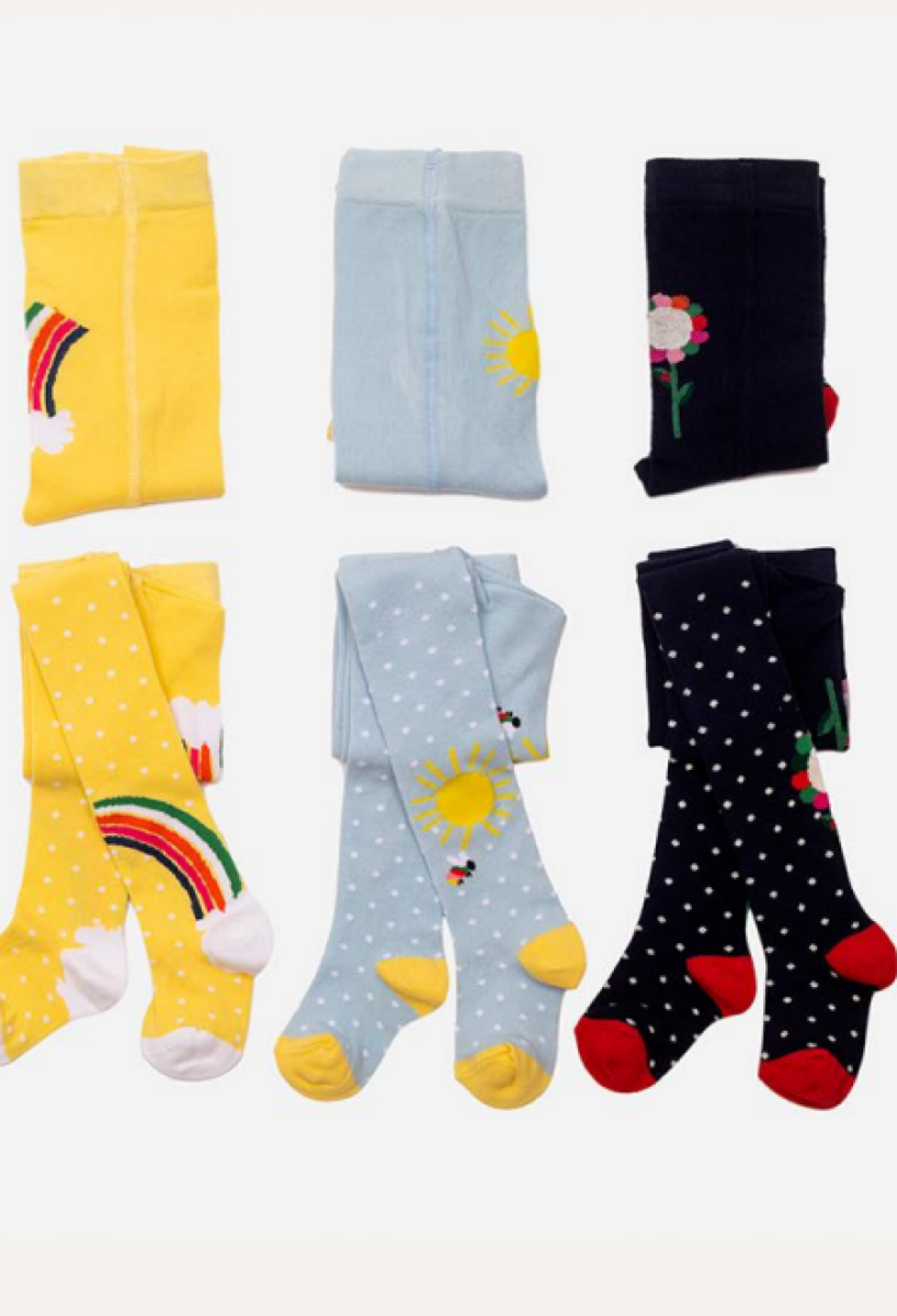 Toptan 6'lı Kız Külotlu Çorap (Desenli) 1064-KKLT-020-(12-18) - 1064-KKLT-020-(12-18) - Brand: Defne - Kids & Bby Clothes From Peralane Kids Turkey
