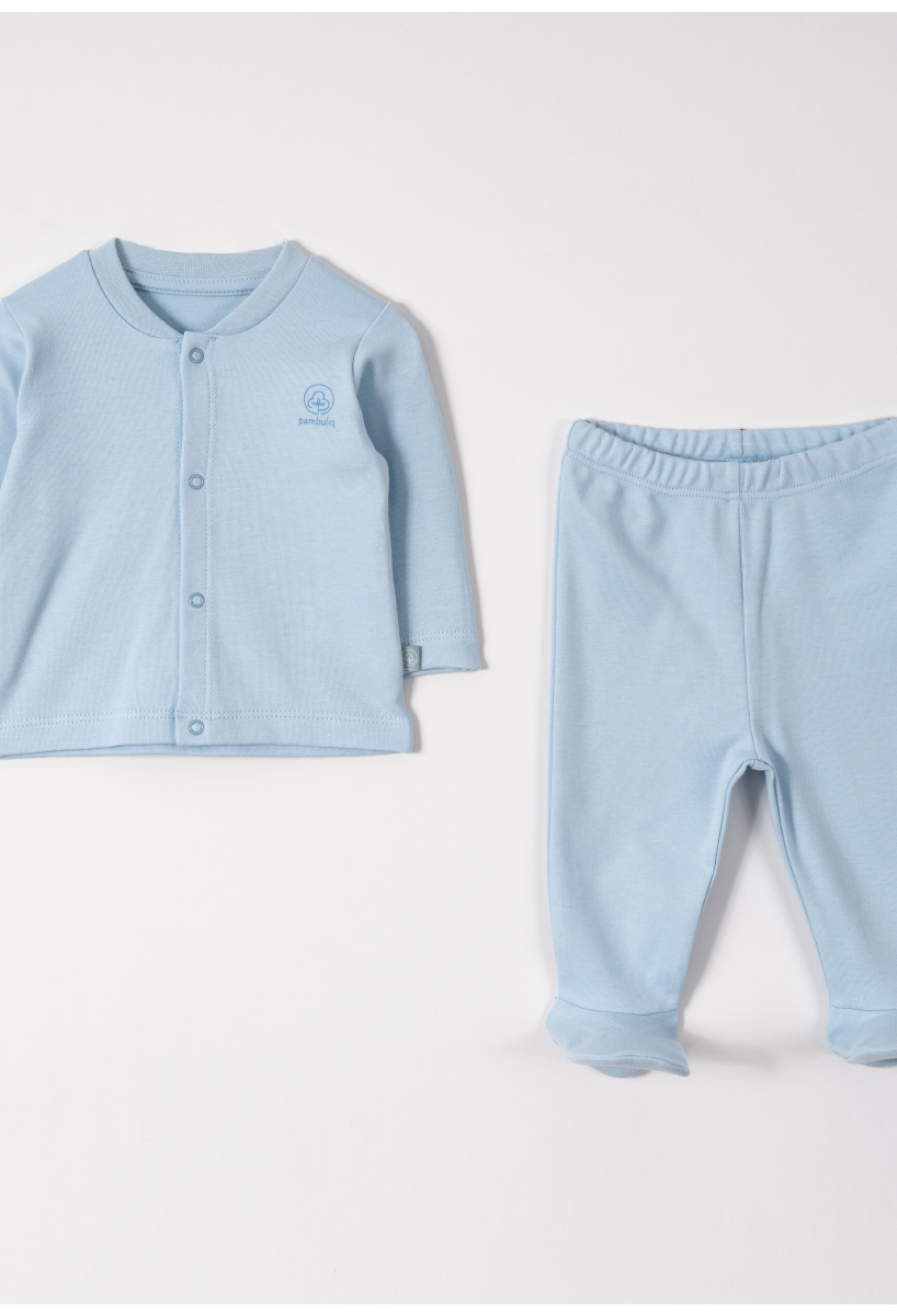 Toptan Bebek 2'li Badi ve Pantolon Takımı 0-6M 2030-6545 - 2030-6545 - Brand: Pambuliq - Kids & Bby Clothes From Peralane Kids Turkey