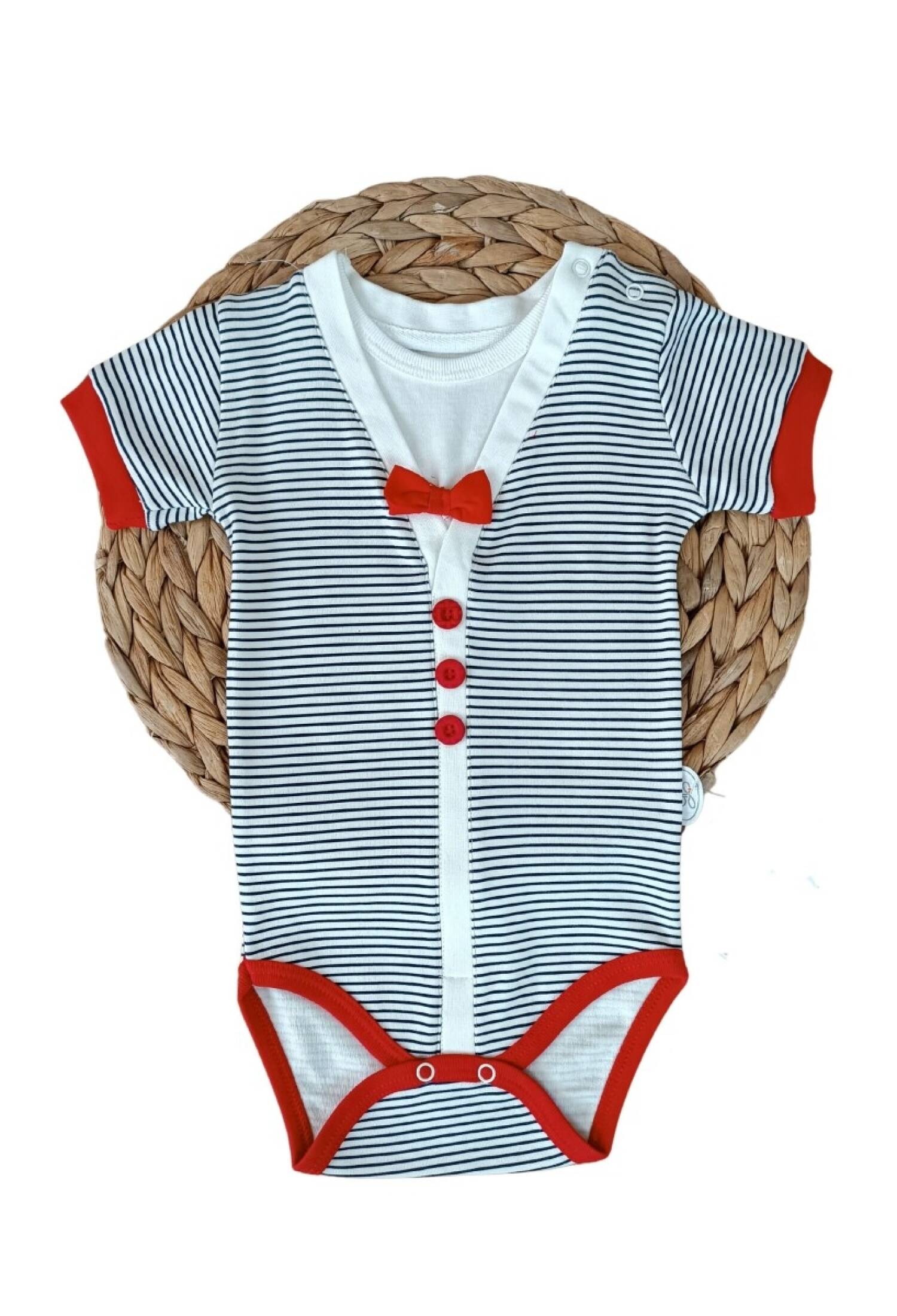 Toptan Bebek Ribana Çizgili Zıbın 6-18M 1074-20275 - 1074-20275 - Brand: Tomuycuk - Kids & Bby Clothes From Peralane Kids Turkey