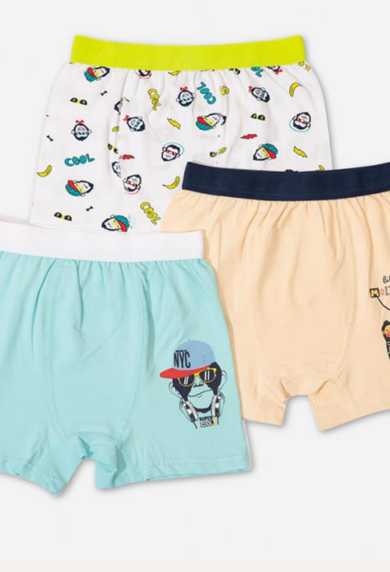 Toptan Erkek Çocuk 15'li Boxer 3-12Y 1064-DFN-B031-22 - 1064-DFN-B031-22 - Brand: Defne - Kids & Bby Clothes From Peralane Kids Turkey