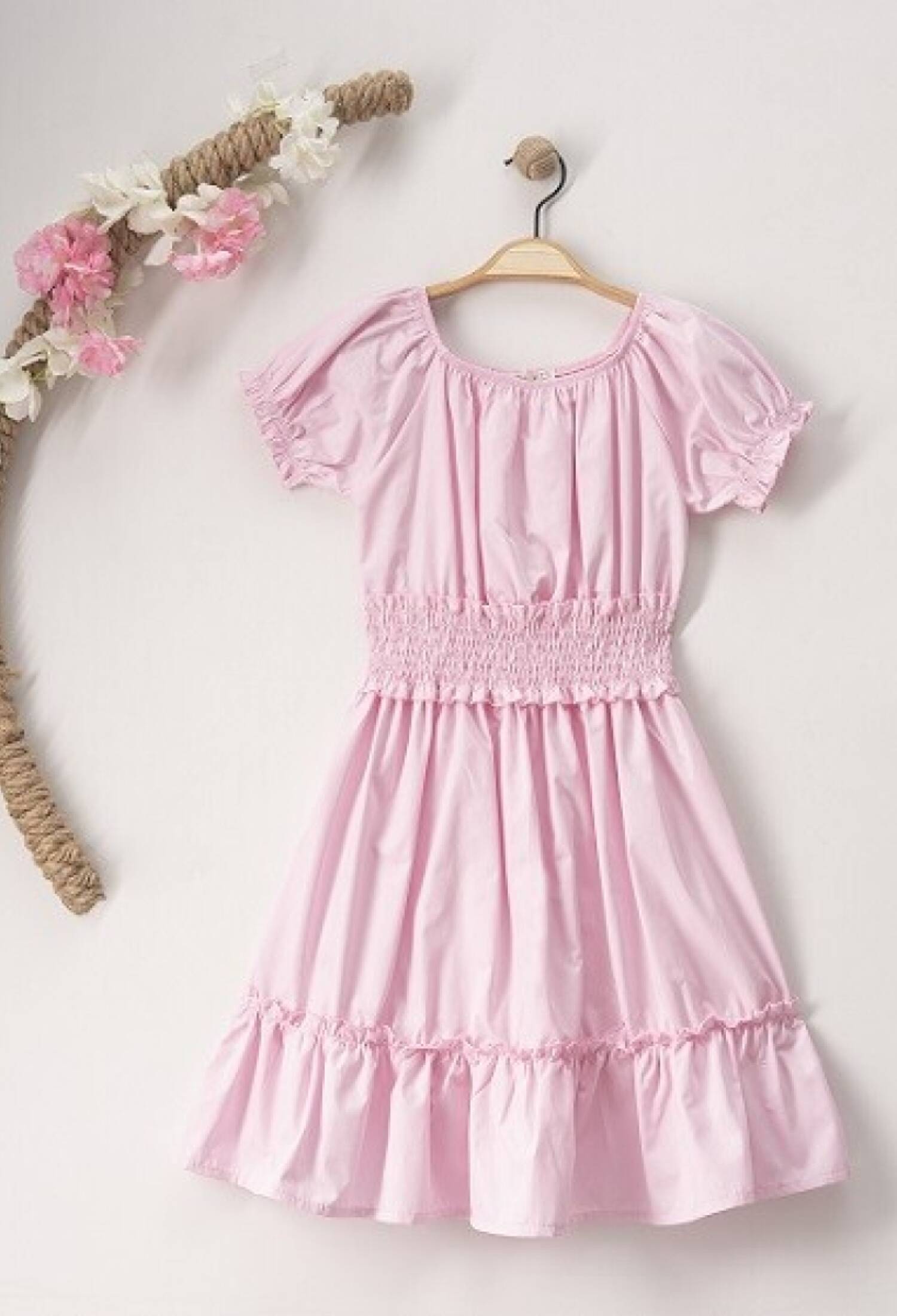 Toptan Kız Çocuk Büzgülü Elbise 7-10Y 1016-23121 - 1016-23121 - Brand: Büşra Bebe - Kids & Bby Clothes From Peralane Kids Turkey