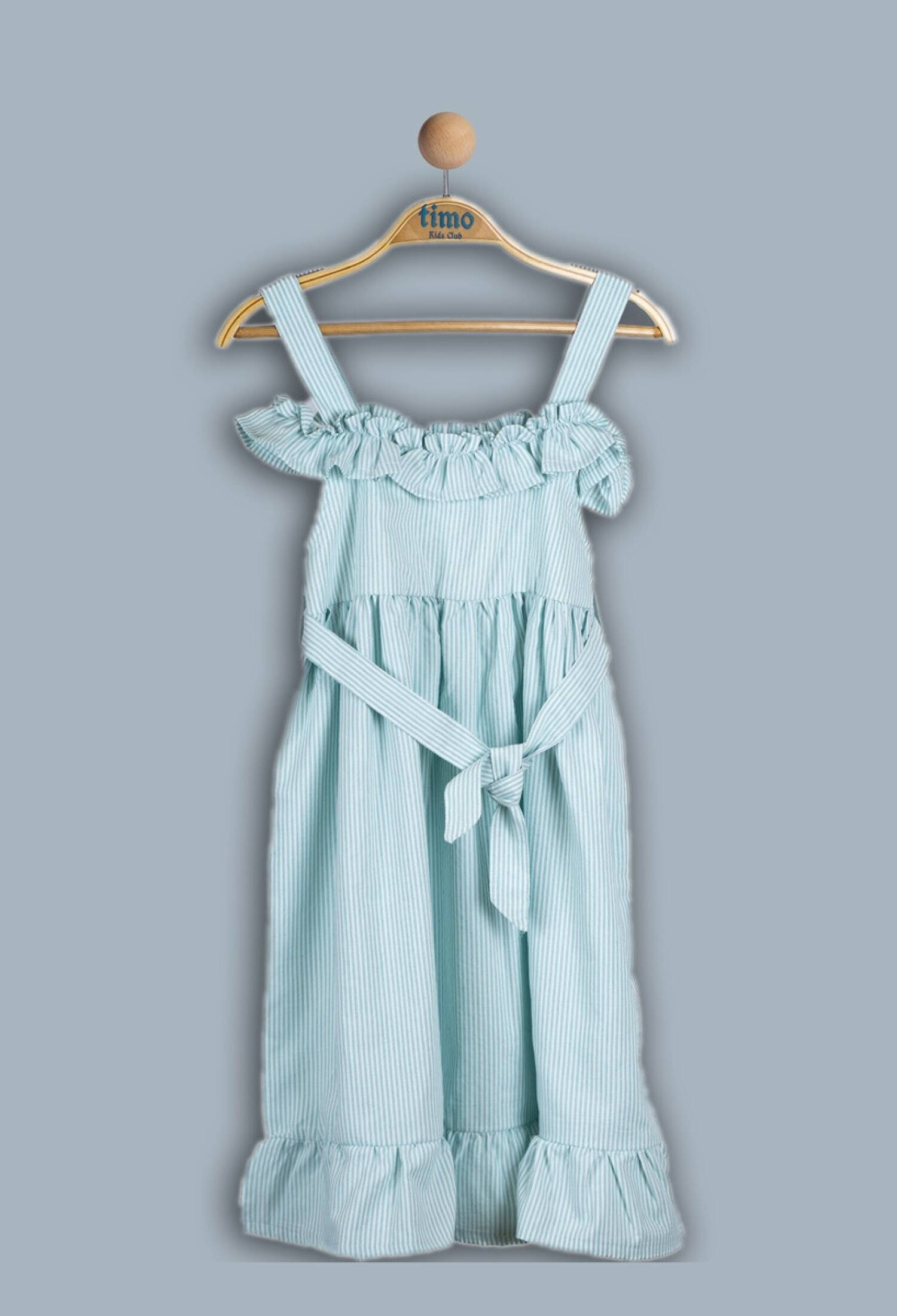 Toptan Kız Çocuk Çizgili Elbise 6-9Y 1018-TK4DÜ042241003 - 1018-TK4DÜ042241003 - Brand: Timo - Kids & Bby Clothes From Peralane Kids Turkey