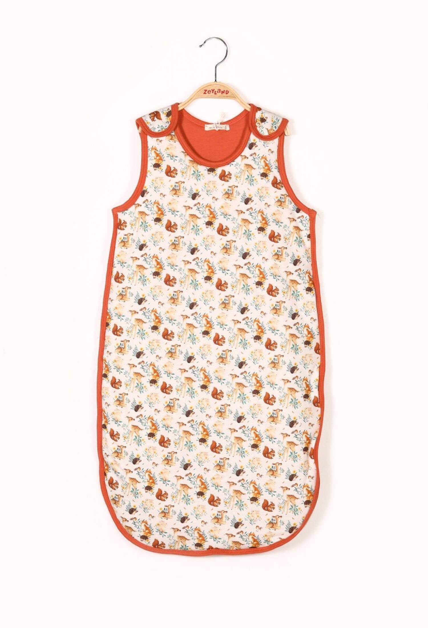 Unisex Bebek Desenli Ayaksız Fermuarlı Uyku Tulumu 1070-212MB5051 - 1070-212MB5051 - Brand: Zeyland - Kids & Bby Clothes From Peralane Kids Turkey