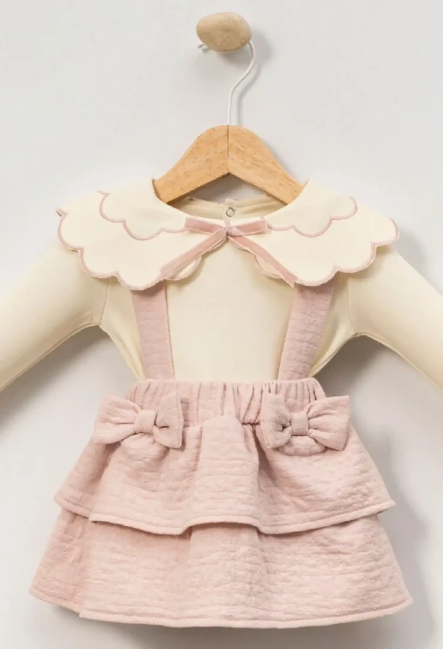 Yakalı Etekli Kız Bebe Takım - Brand: CAYZEN - Kids & Bby Clothes From Peralane Kids Turkey