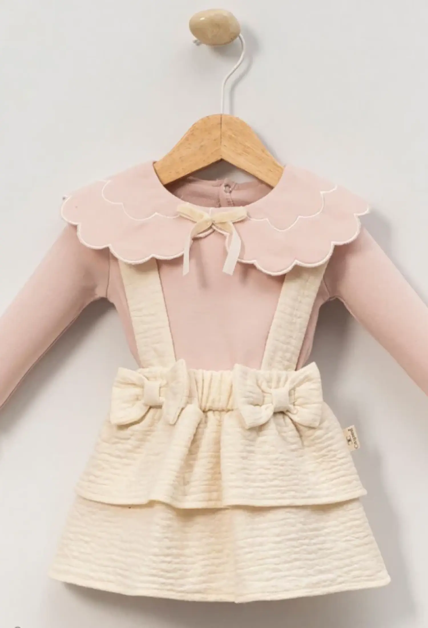 Yakalı Etekli Kız Bebe Takım - Brand: CAYZEN - Kids & Bby Clothes From Peralane Kids Turkey