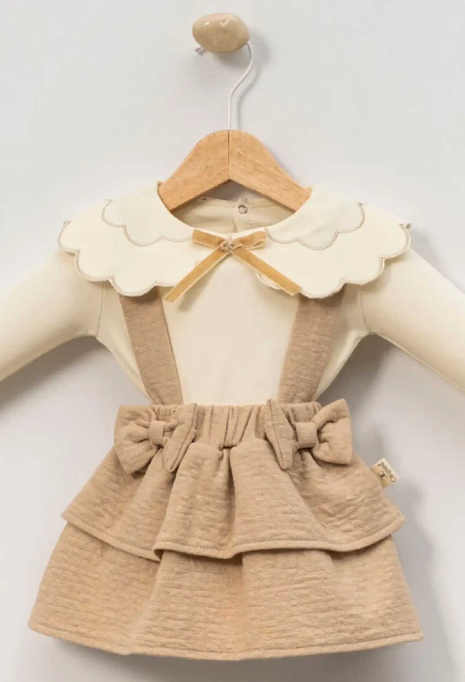 Yakalı Etekli Kız Bebe Takım - Brand: CAYZEN - Kids & Bby Clothes From Peralane Kids Turkey