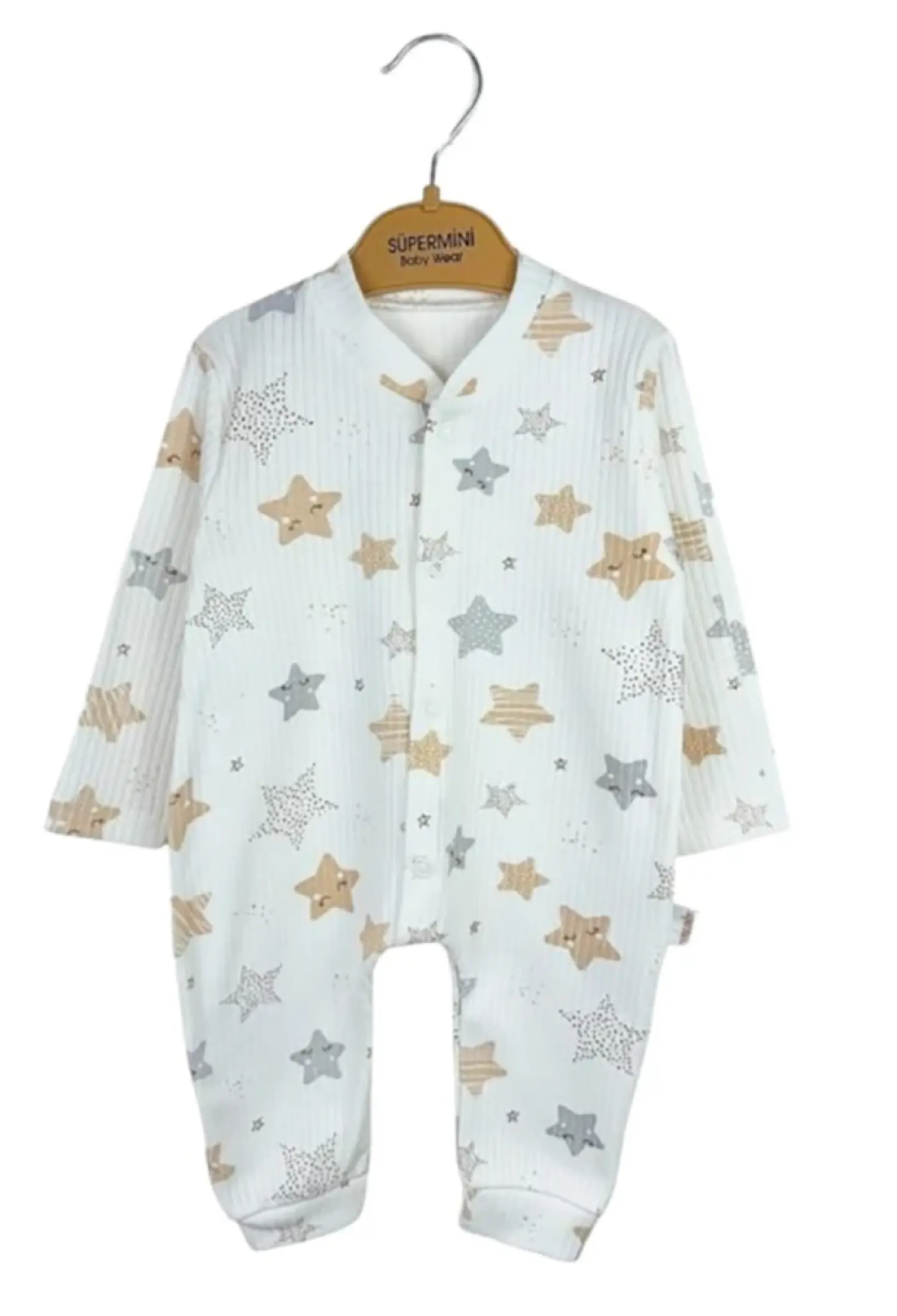Yıldız Desenli Kız Bebe Tulum - Brand: SÜPERMİNİ - Kids & Bby Clothes From Peralane Kids Turkey