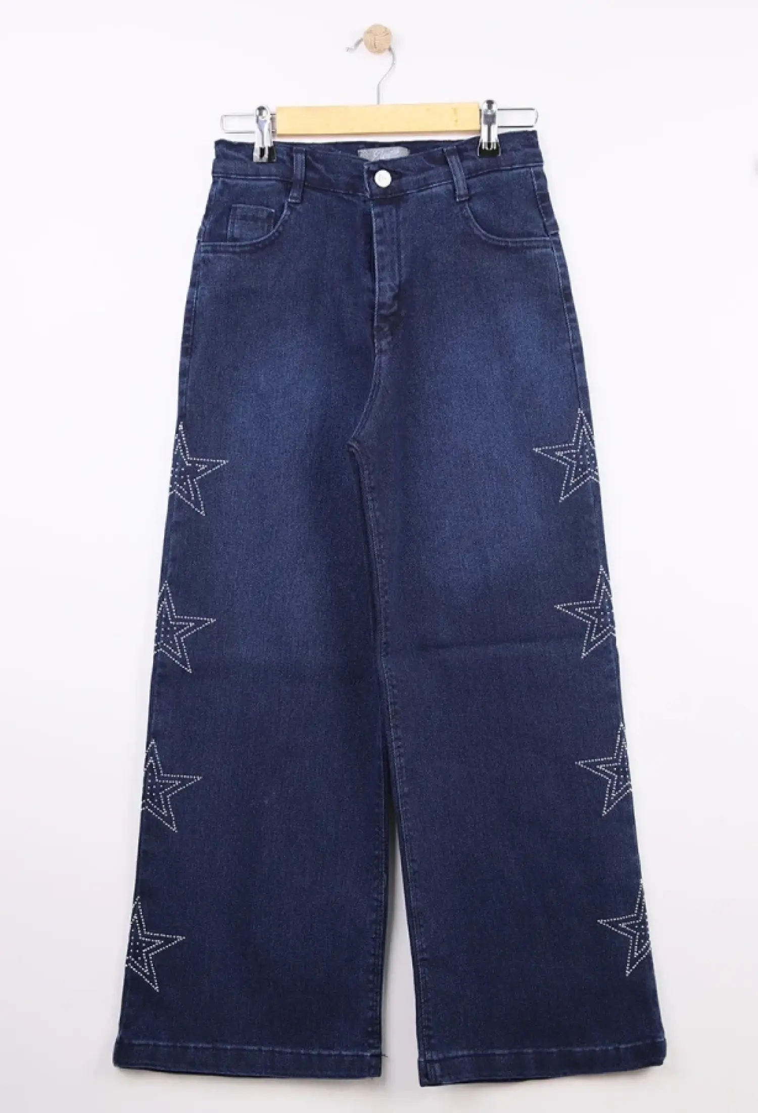 Yıldız Taş Nakışlı Kız Kot Pantolon - Brand: SÜZGÜN - Kids & Bby Clothes From Peralane Kids Turkey