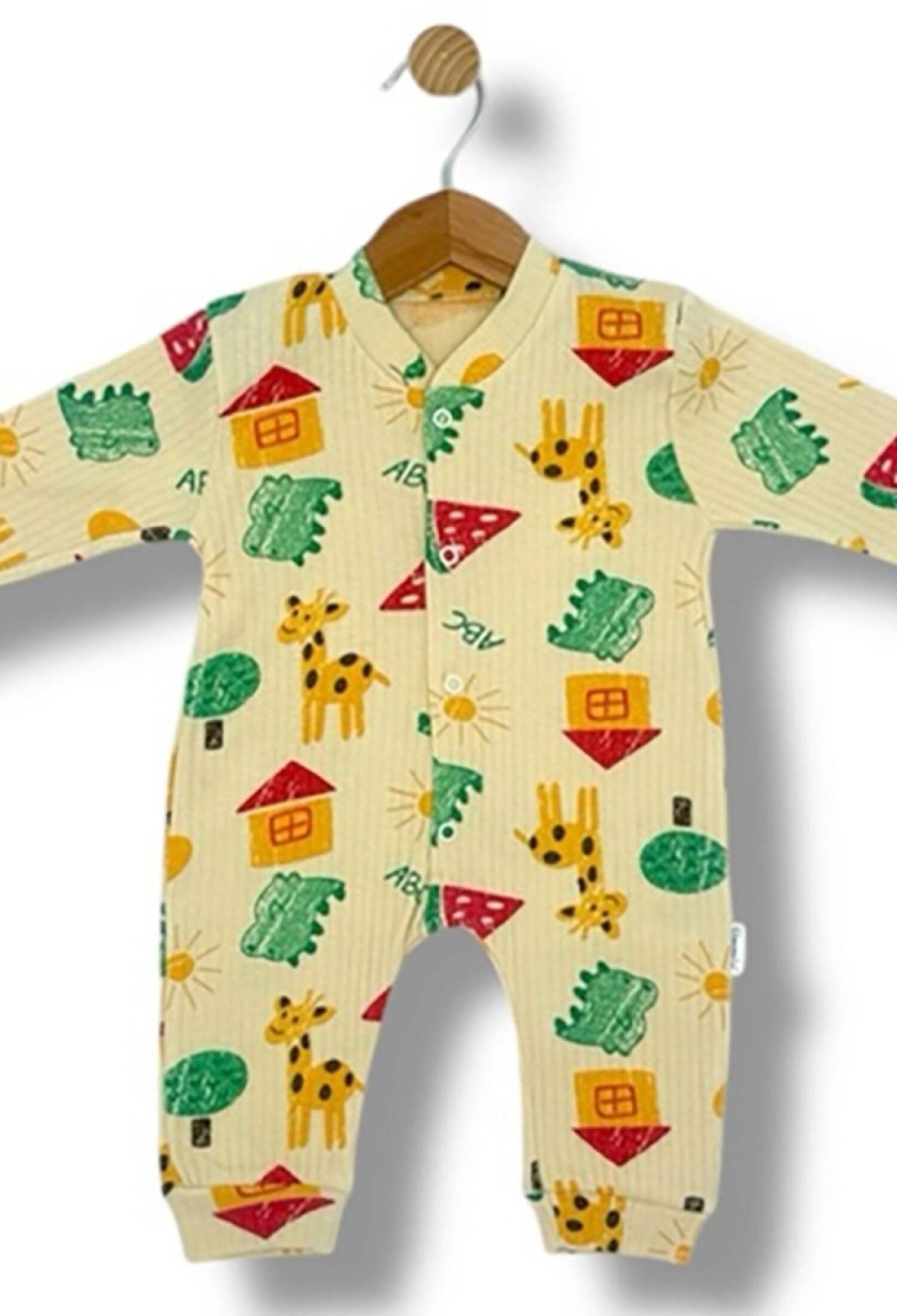 Zürafa Desenli Raporlu Erkek Bebe Tulum - Brand: SÜPERMİNİ - Kids & Bby Clothes From Peralane Kids Turkey