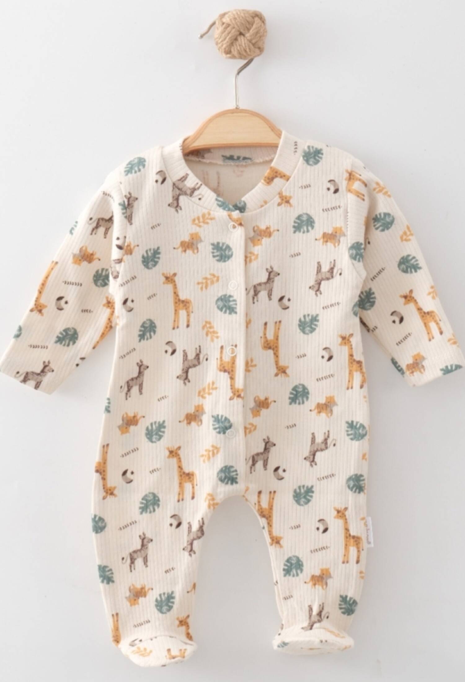 Zürafa Desenli Unisex Bebe Patikli Tulum - Brand: NAYINOM - Kids & Bby Clothes From Peralane Kids Turkey