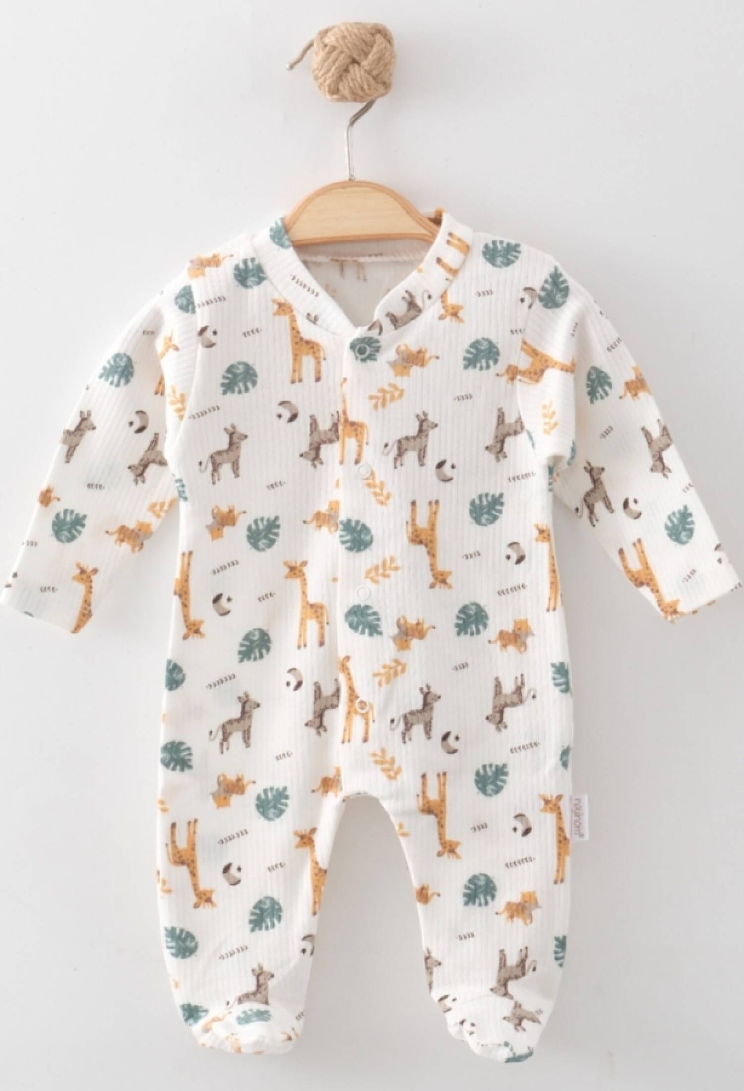 Zürafa Desenli Unisex Bebe Patikli Tulum - Brand: NAYINOM - Kids & Bby Clothes From Peralane Kids Turkey