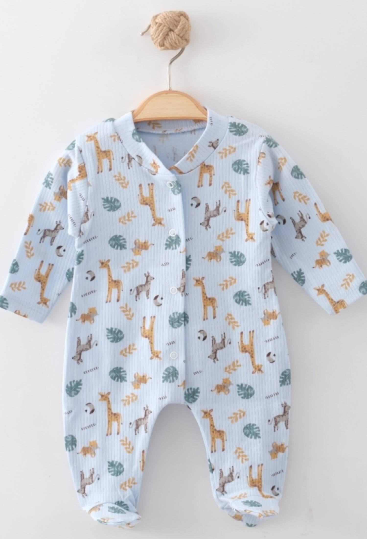 Zürafa Desenli Unisex Bebe Patikli Tulum - Brand: NAYINOM - Kids & Bby Clothes From Peralane Kids Turkey