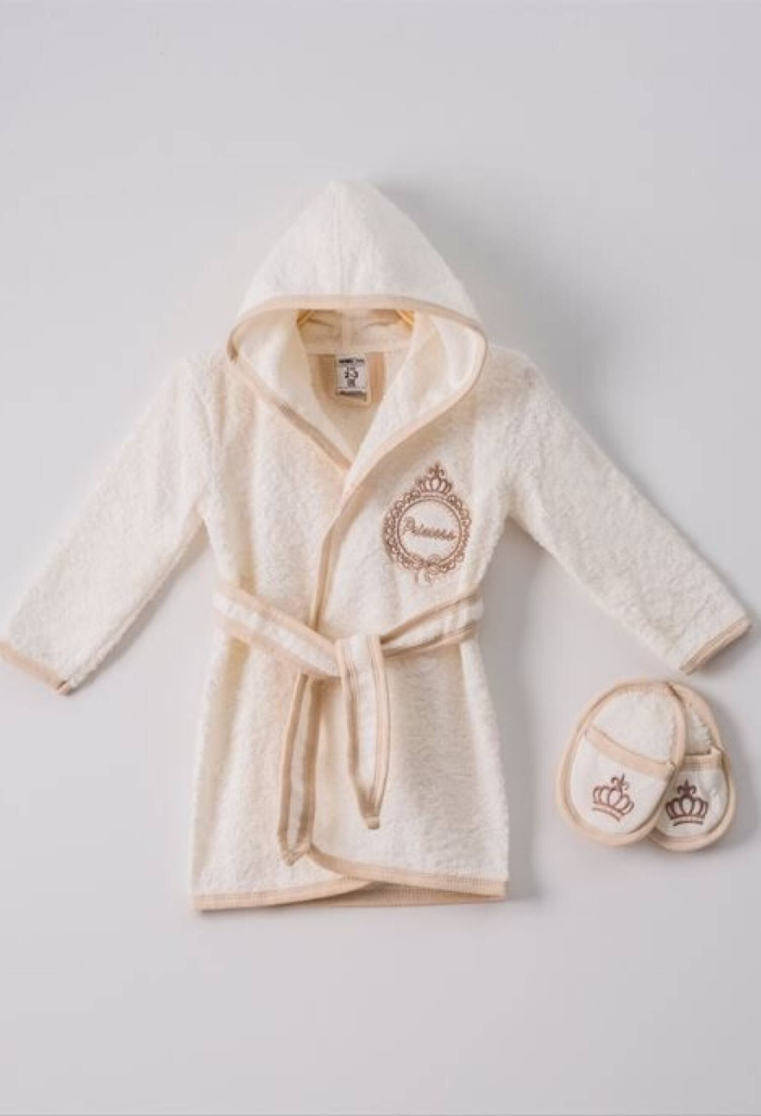 1-4 Years Old, 2-Piece Baby Girl Bathrobe Set, Ramel Kids 1072-452K