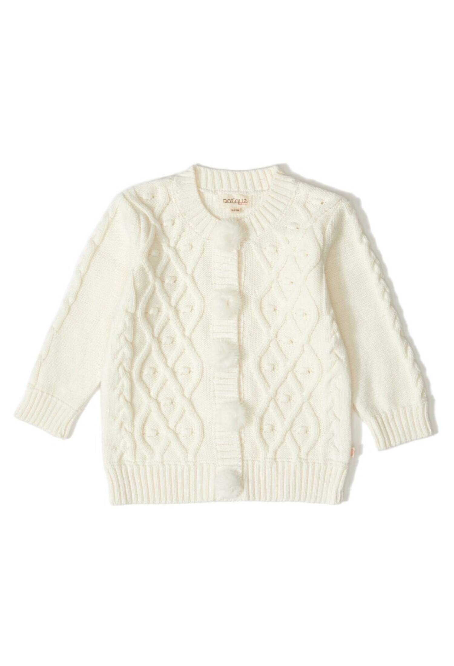 100% Organic Cotton With GOTS Certified Knitwear Diamond Bubble Cardigan 12-36M Uluda? Triko 1061-21053 - 1061-21053
