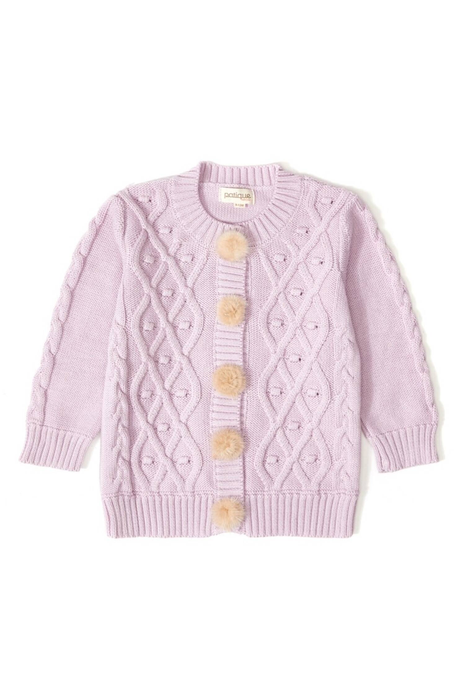 100% Organic Cotton With GOTS Certified Knitwear Diamond Bubble Cardigan 12-36M Uluda? Triko 1061-21053 - 1061-21053