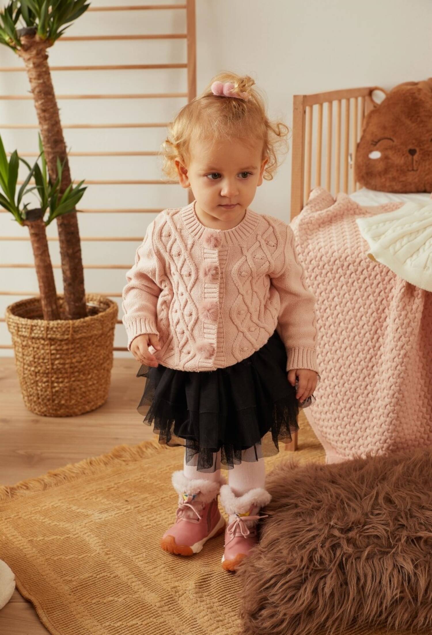 100% Organic Cotton With GOTS Certified Knitwear Diamond Bubble Cardigan 3-12M Uluda? Triko 1061--121053 - 1061--121053