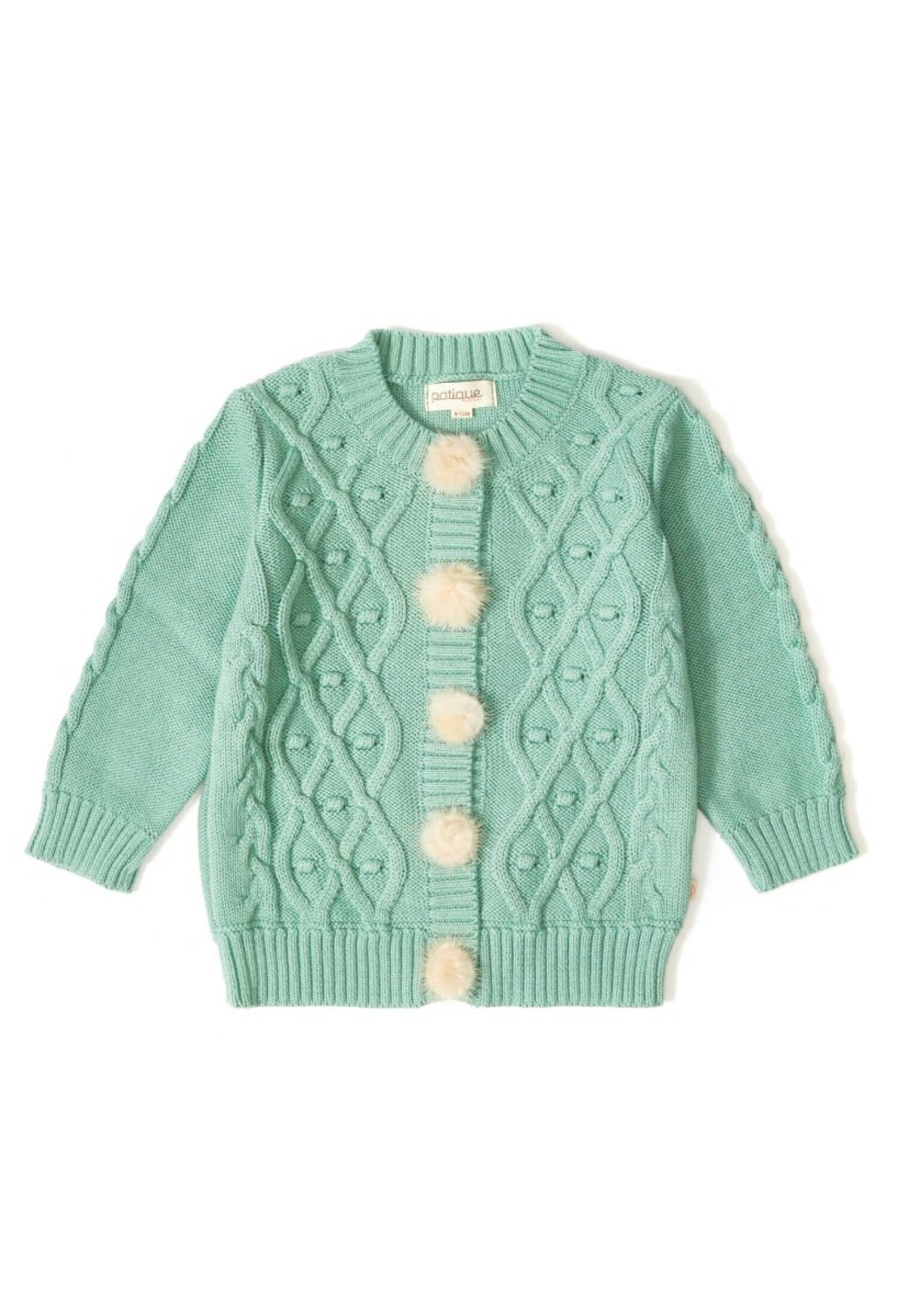 100% Organic Cotton With GOTS Certified Knitwear Diamond Bubble Cardigan 3-12M Uluda? Triko 1061--121053 - 1061--121053