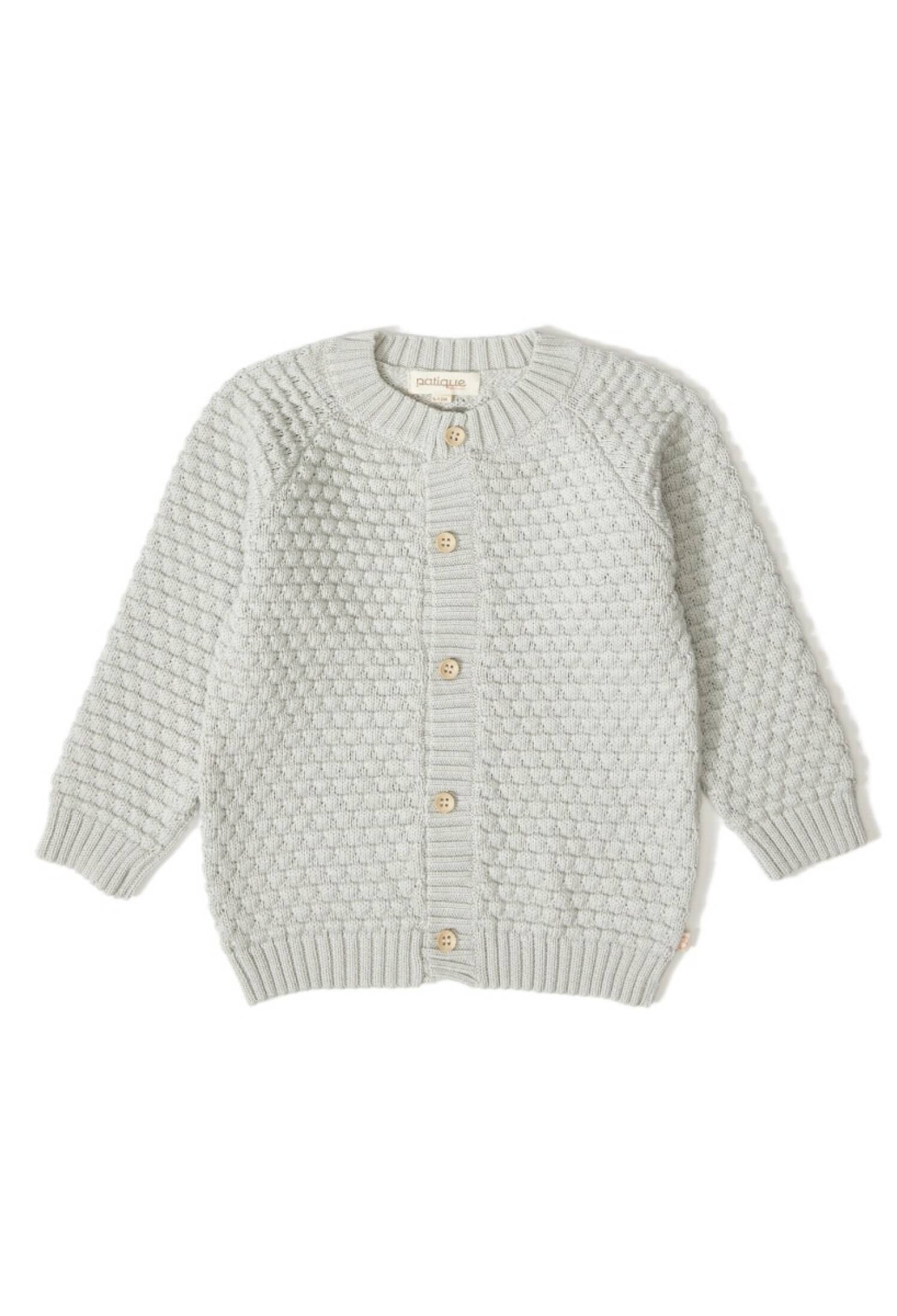 100% Organic Cotton With GOTS Certified Knitwear Mini Bubble Cardigan 12-36M Uluda? Triko 1061--121069 - 1061--121069