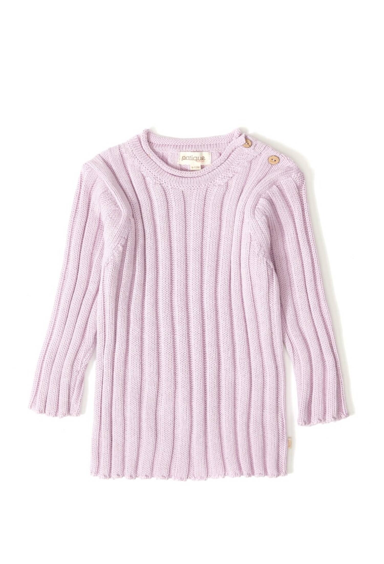 100% Organic Cotton With GOTS Certified Knitwear Ribbed Sweater 3-12M Patique 1061-21064 - 1061-21064