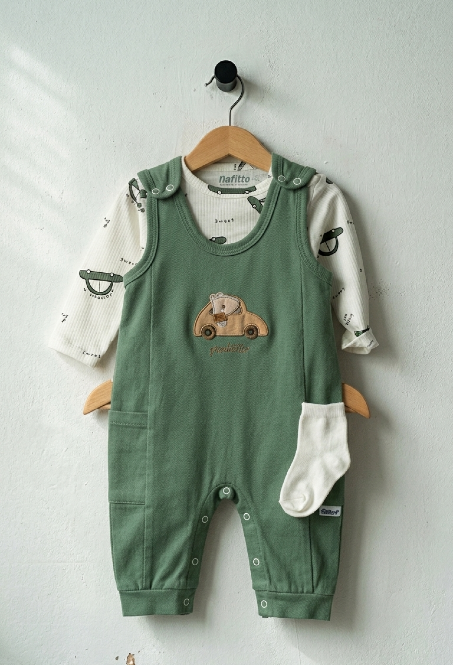 Car Patterned Men's Overalls