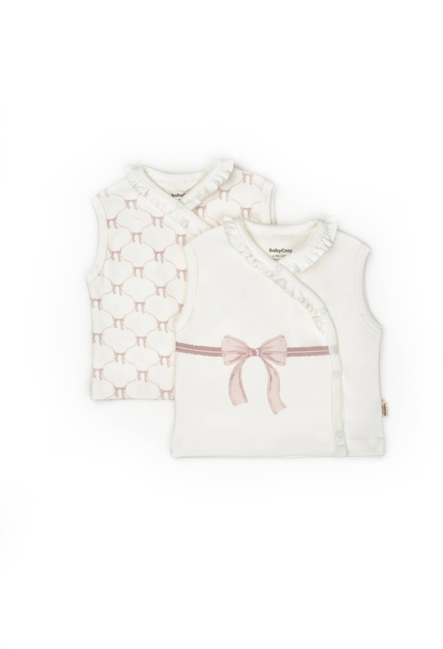 2 Pcs Double Breasted Vests - CSY8160