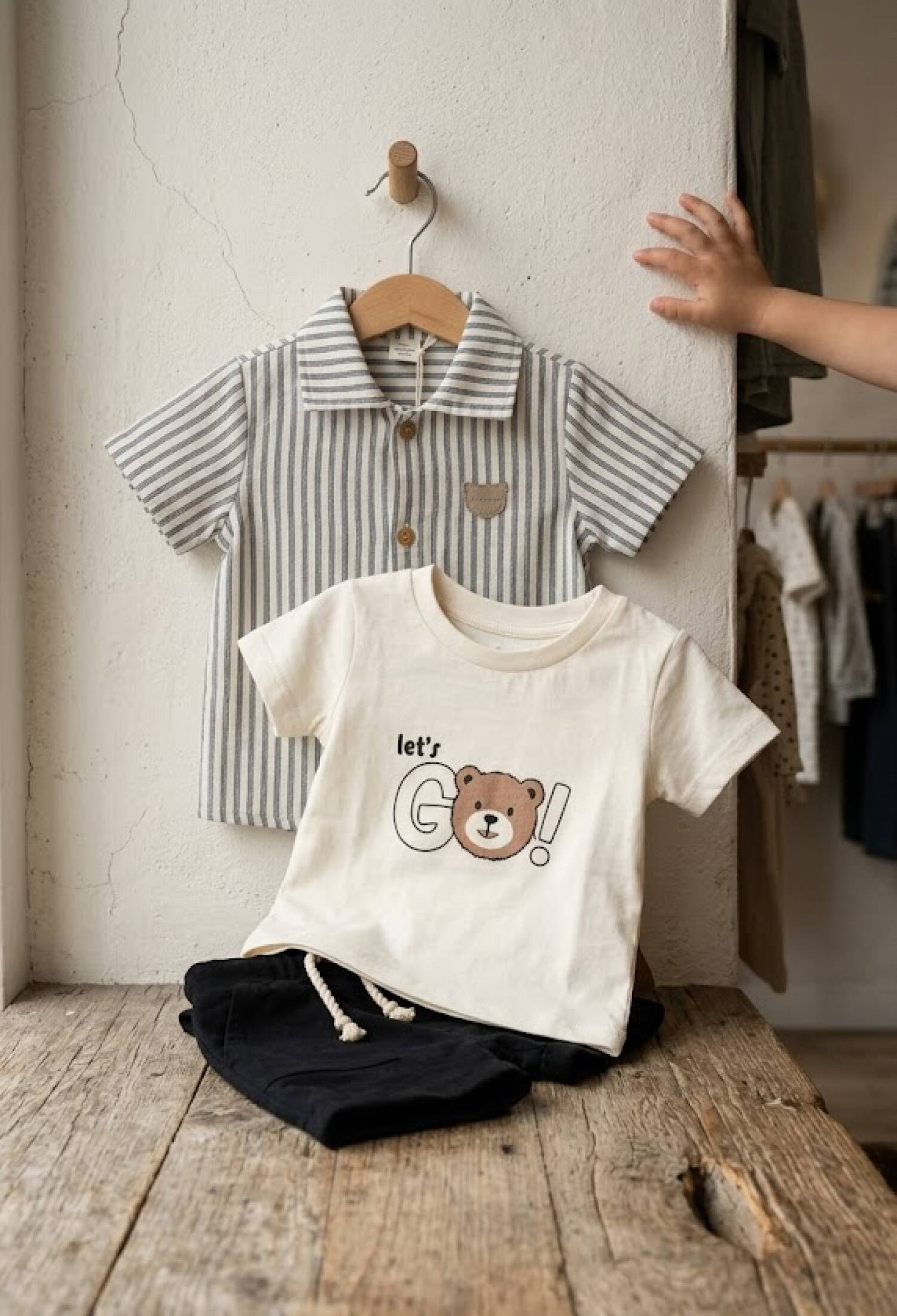 Three-Piece Men's Baby Suit with Shirt