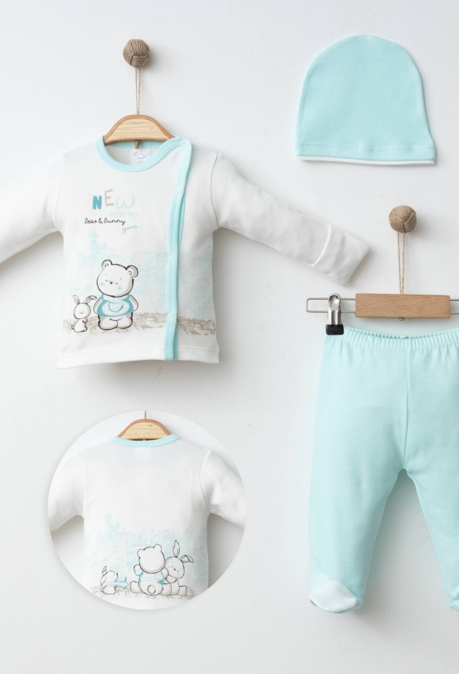 Baby Bear & Bunny 3-Piece Set
