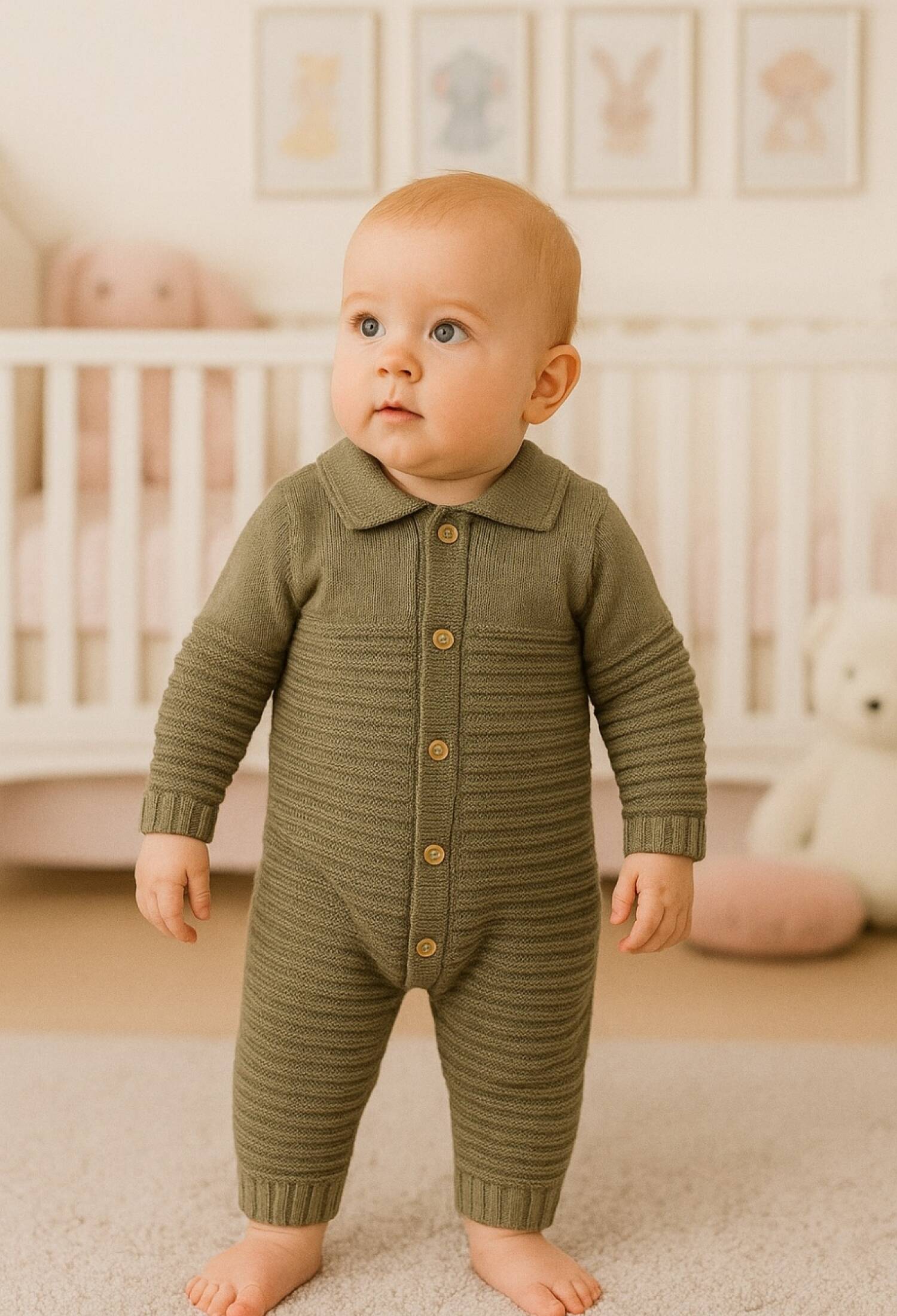 Knitted Baby Romper - 1002 - Brand: Has Bereket - Kids & Bby Clothes From Peralane Kids Turkey