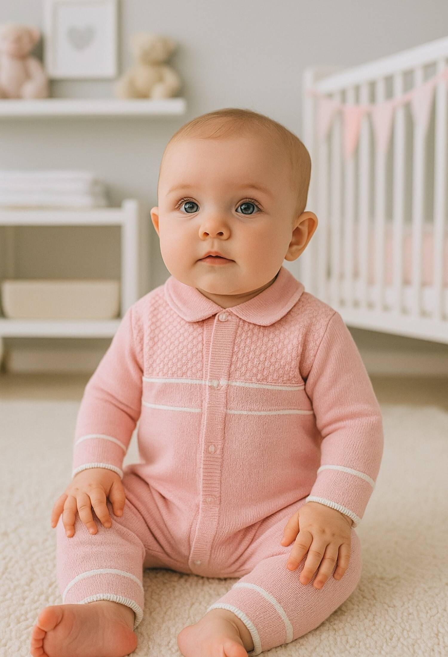 Knitted Baby Romper - 1003 - Brand: Has Bereket - Kids & Bby Clothes From Peralane Kids Turkey