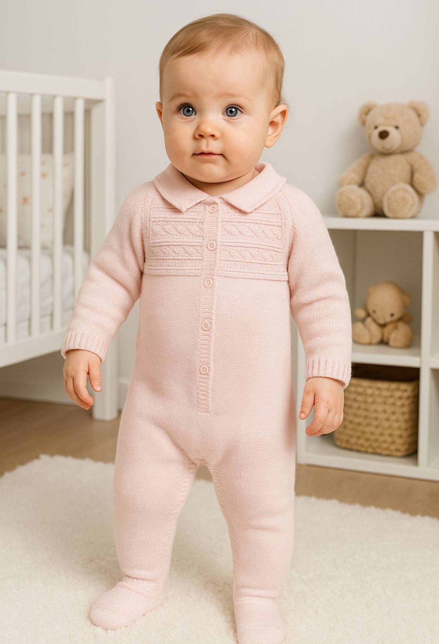 Knitted Baby Romper - 1005 - Brand: Has Bereket - Kids & Bby Clothes From Peralane Kids Turkey