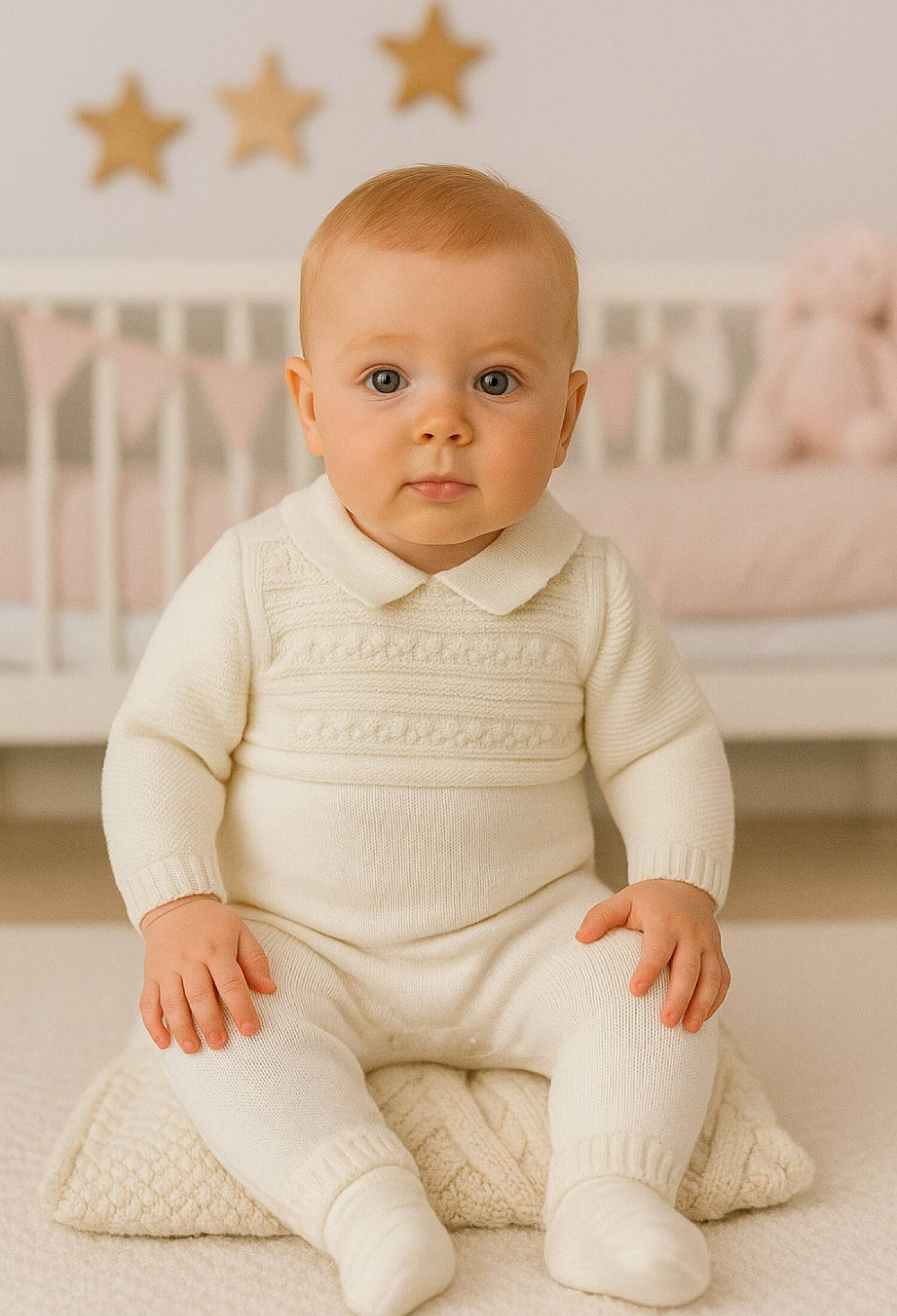 Knitted Baby Romper - 1005 - Brand: Has Bereket - Kids & Bby Clothes From Peralane Kids Turkey
