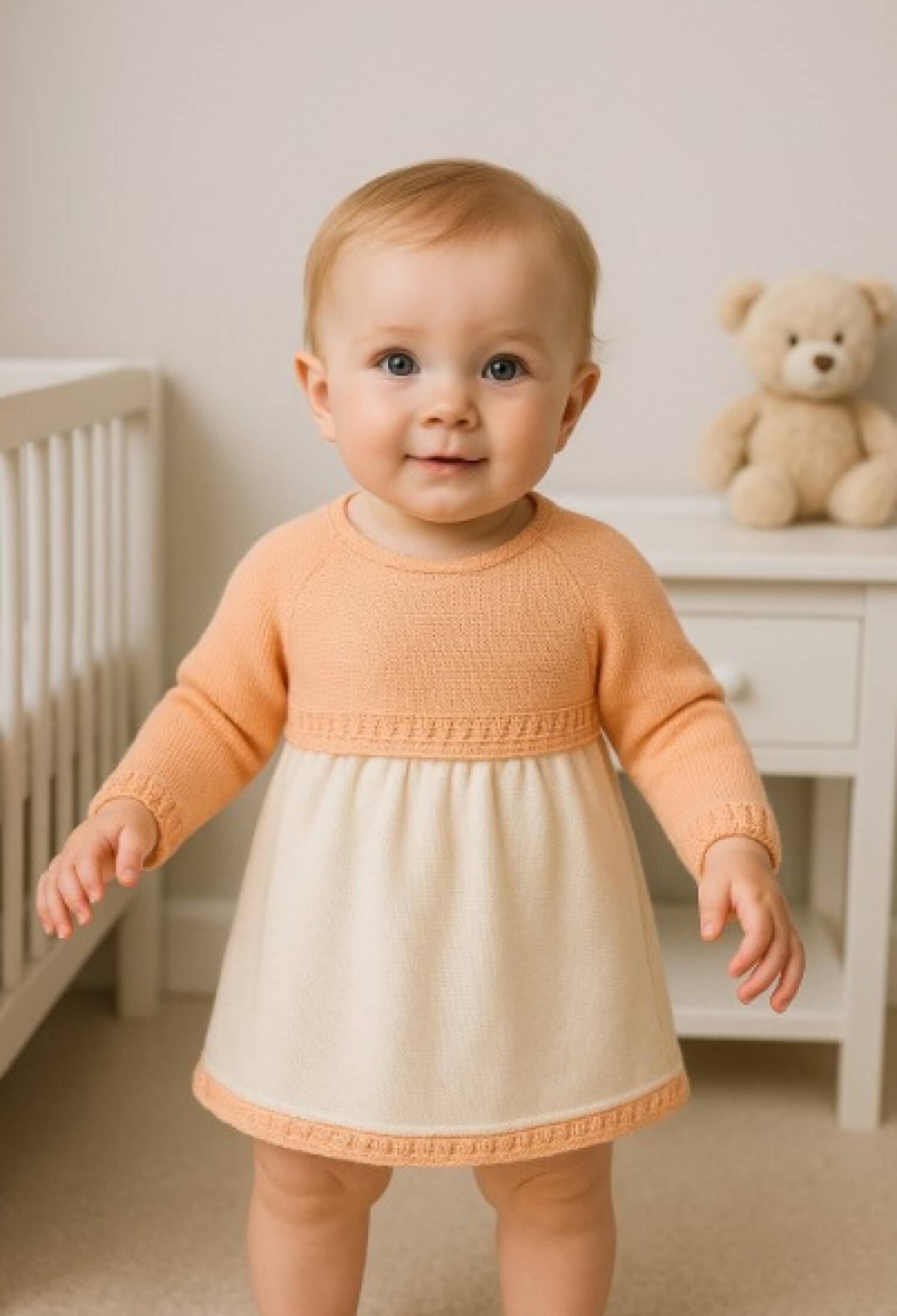 Knitwear Baby Dress - 1006 - Brand: Has Bereket - Kids & Bby Clothes From Peralane Kids Turkey