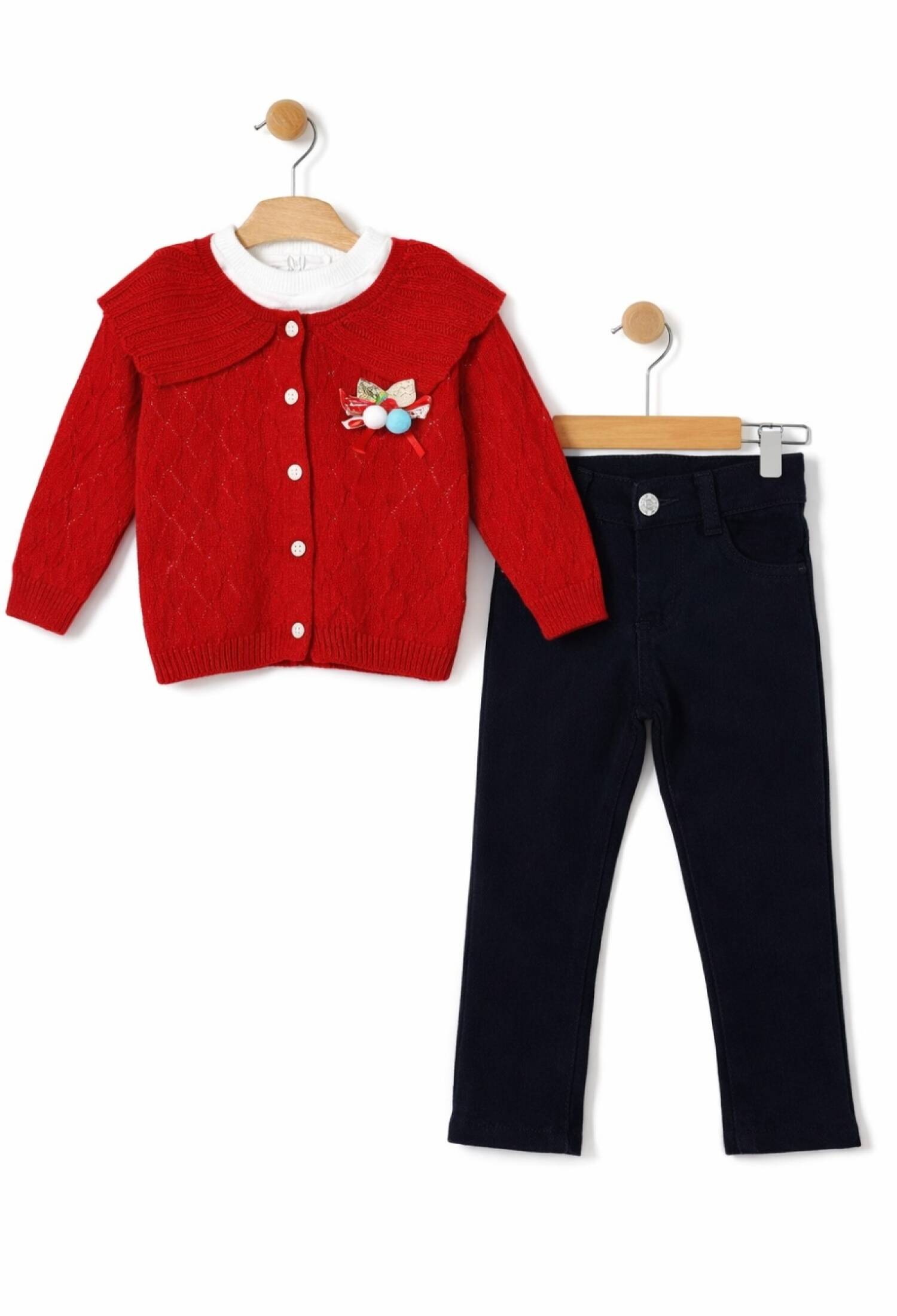 Girls' Two-Piece Set - 1045 - Brand: Has Bereket - Kids & Bby Clothes From Peralane Kids Turkey