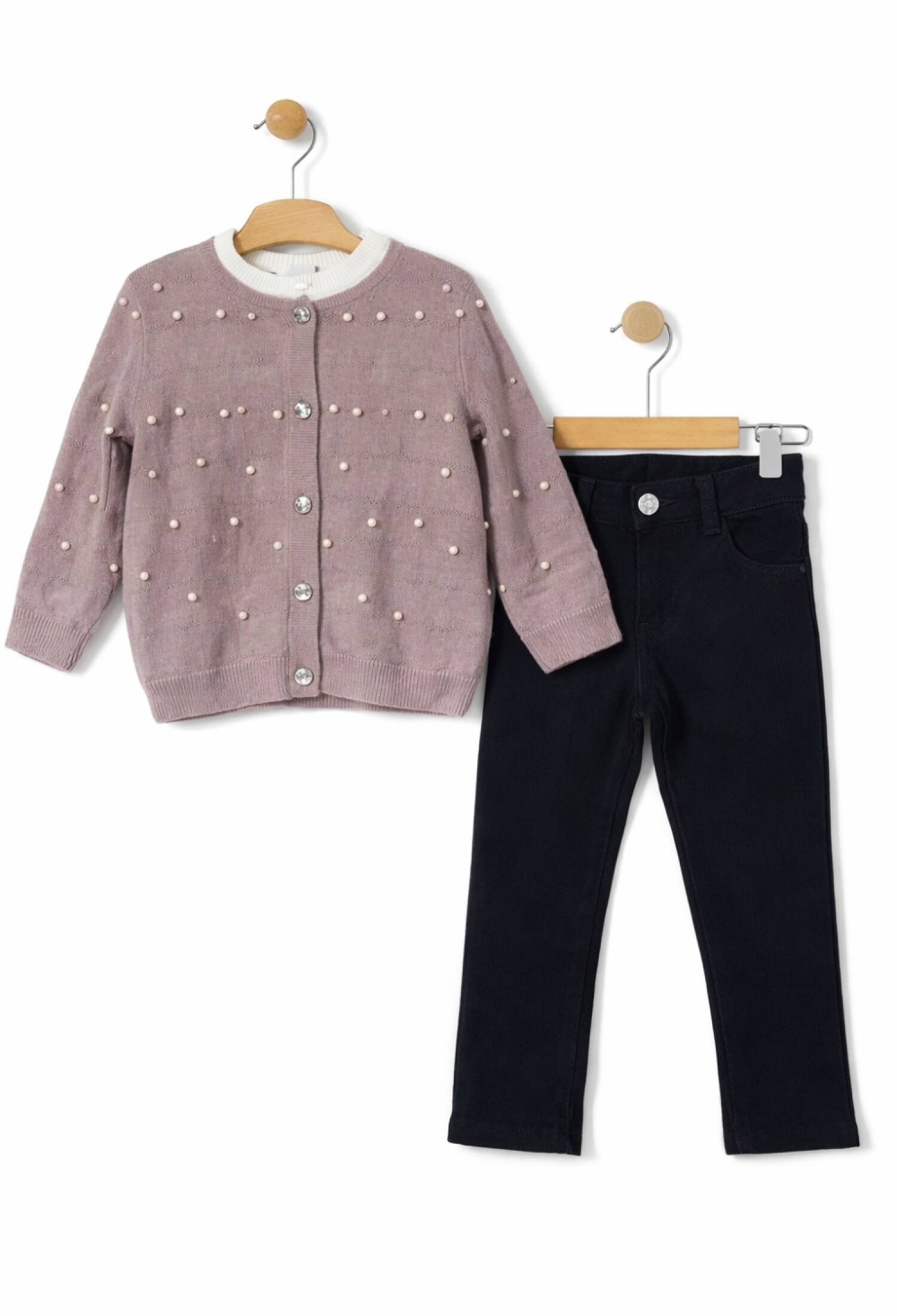 Girls' Two-Piece Set - 1048 - Brand: Has Bereket - Kids & Bby Clothes From Peralane Kids Turkey